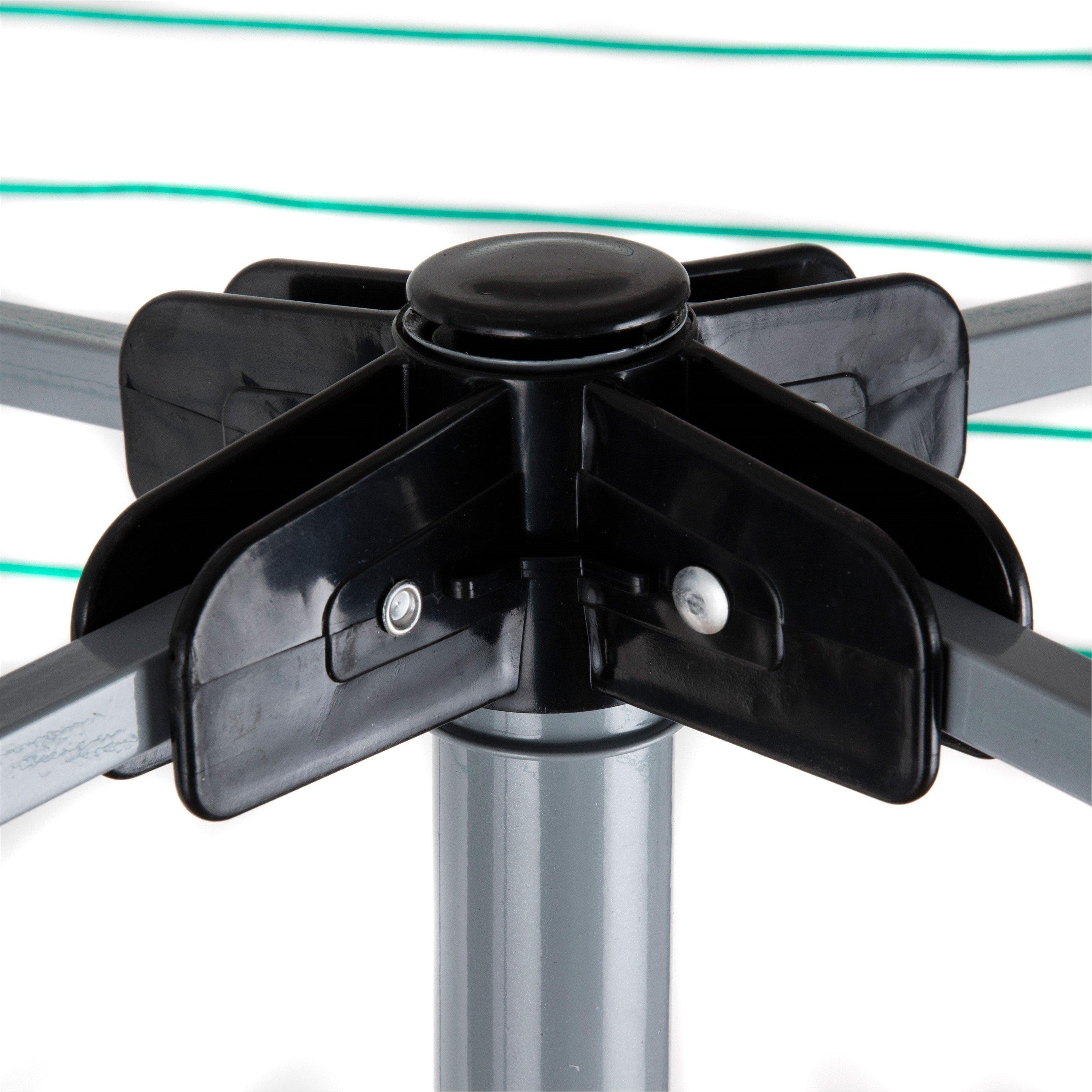 None - Our House - OurHouse 50m Rotary Airer 4 Arm Steel Powder Coate - 5