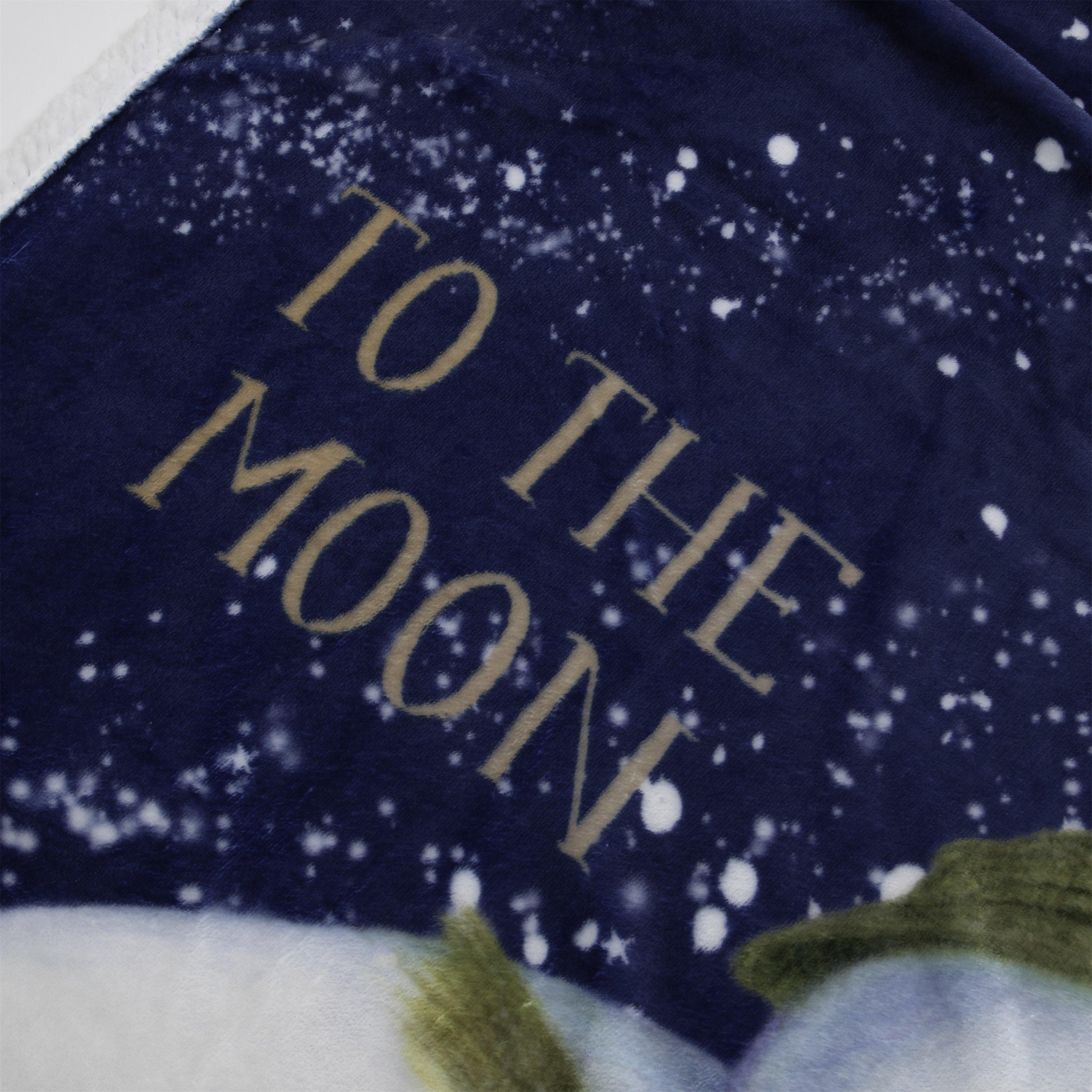 Blue - The Snowman - The Snowman Flurry Sherpa Back Fleece Blanket - 7