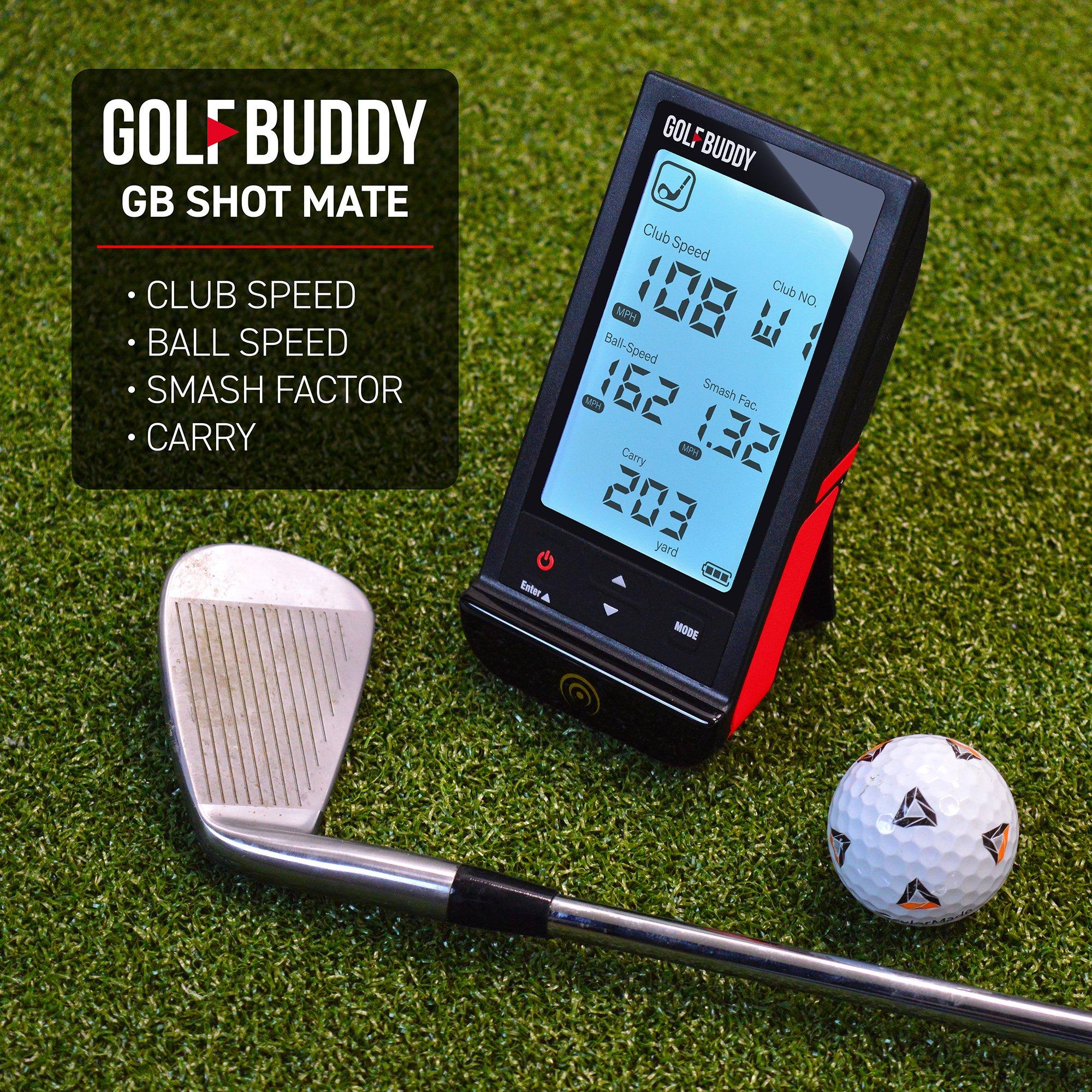 Black - GolfBuddy - Golfbuddy Shot Mate Launch Monitor - 5