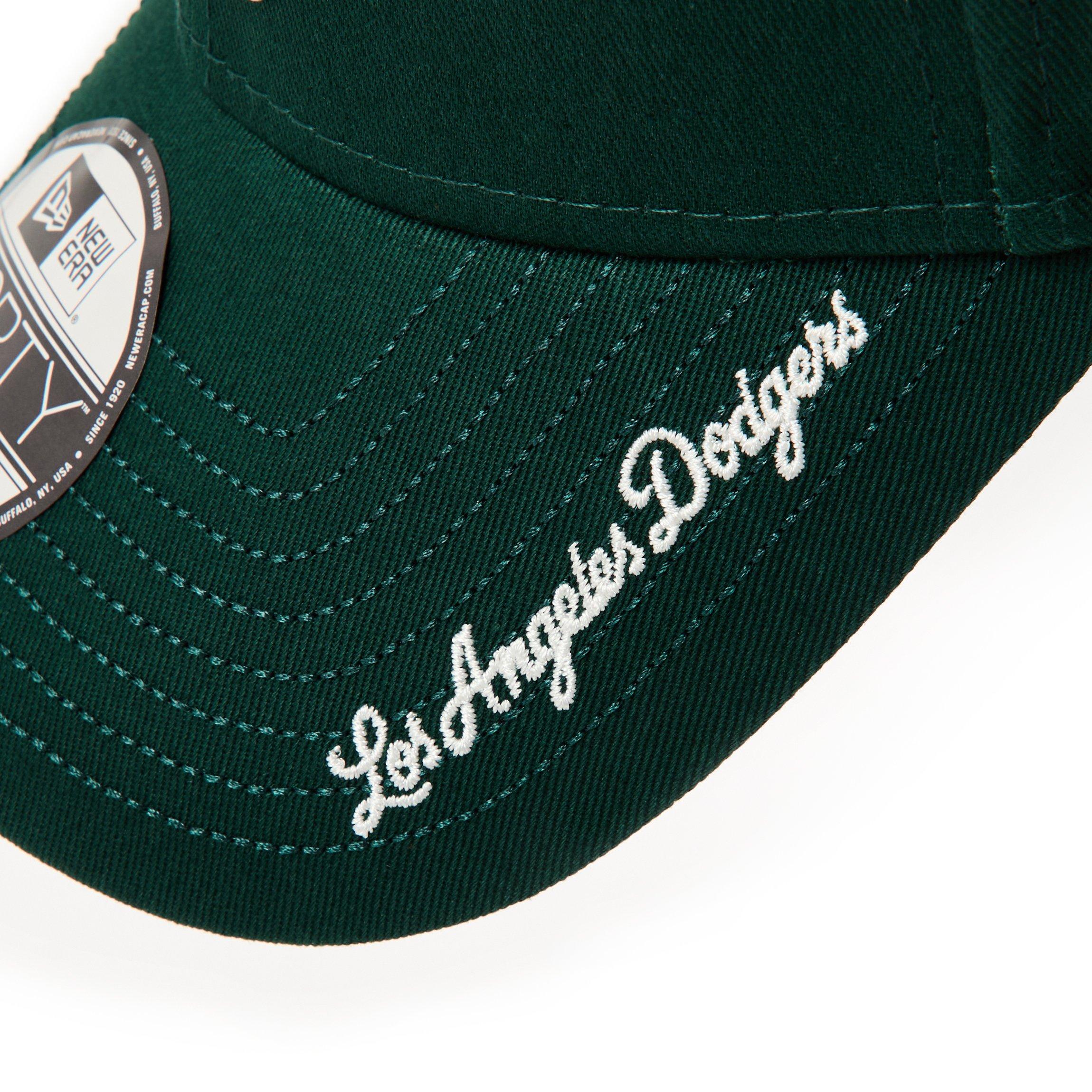 Dodgers Green - New Era - 9FORTY Visor Script Adjustable Cap - 3