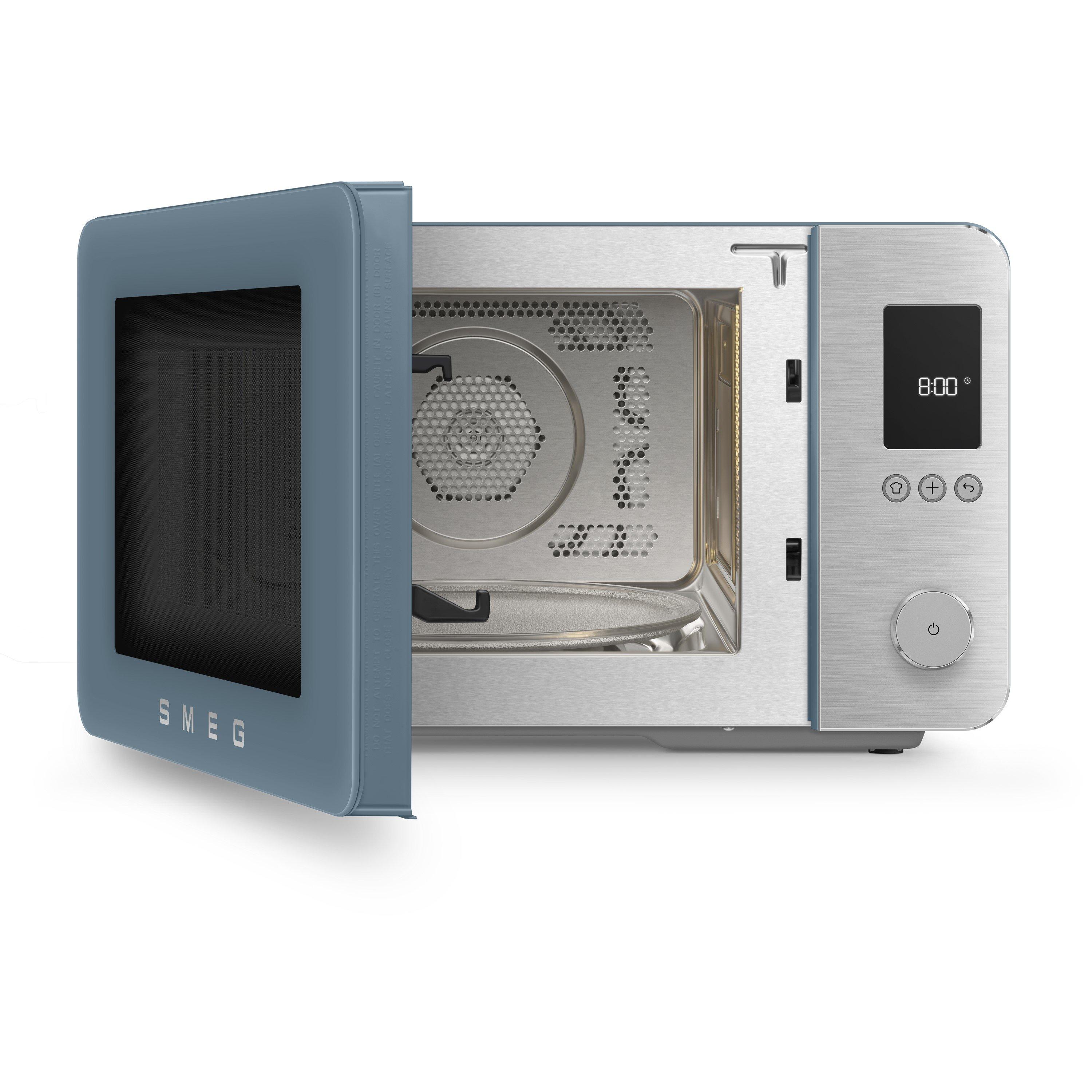 Storm Blue - Smeg - Smeg 4-in-1 Microwave with Oven Air Fry & Grill - 2