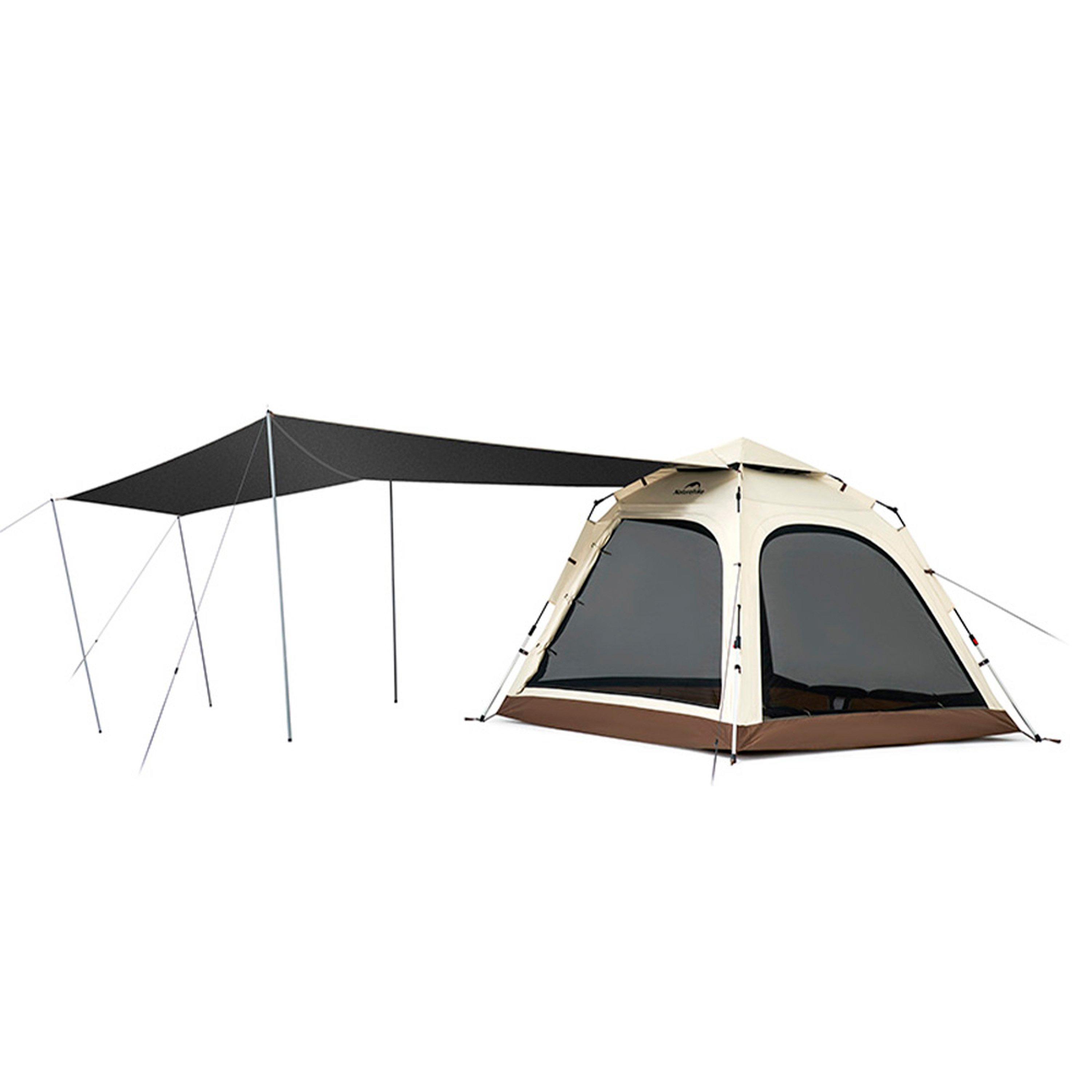 Brown - Naturehike - Ango Automatic 3 Person Tent with Canopy - 1