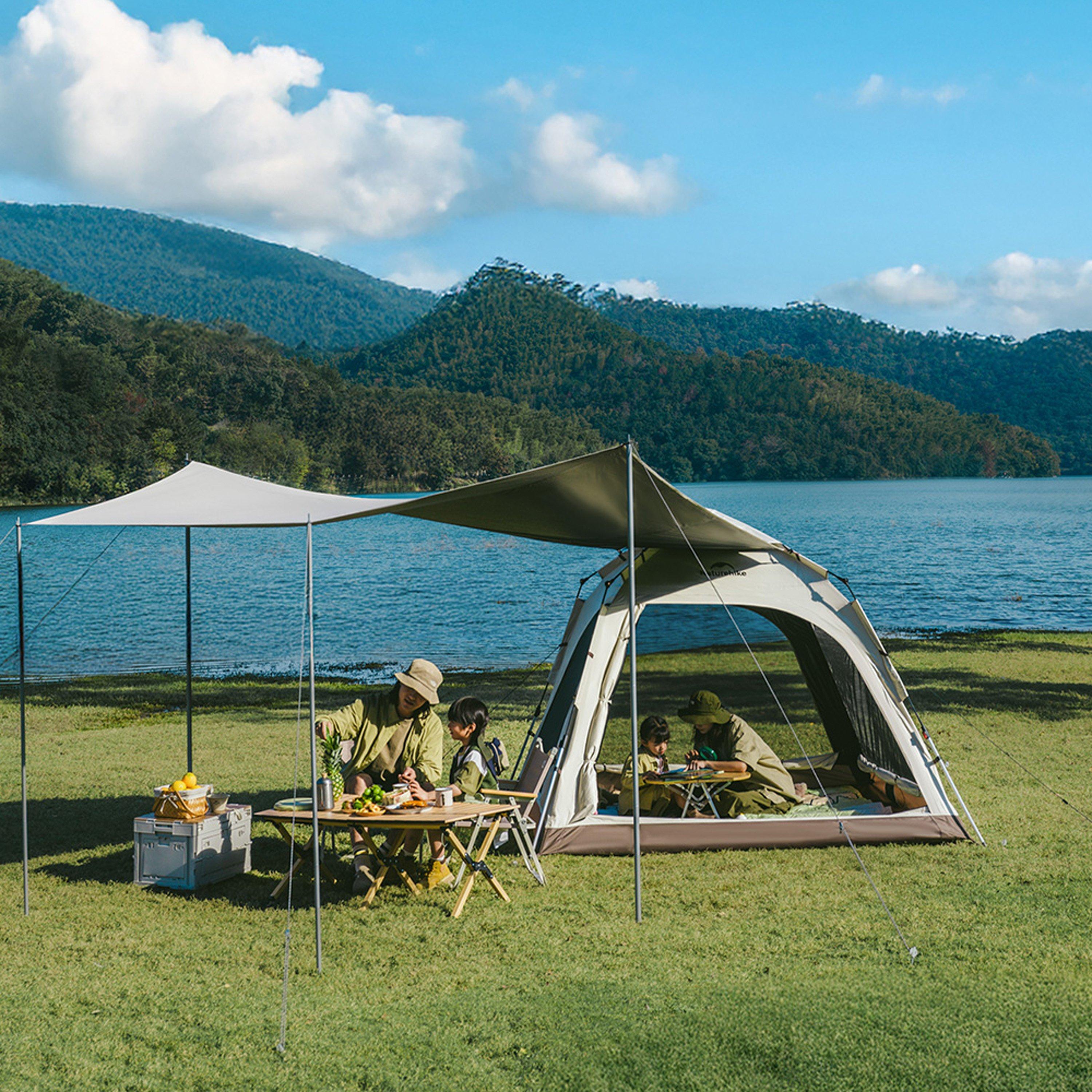 Brown - Naturehike - Ango Automatic 3 Person Tent with Canopy - 3