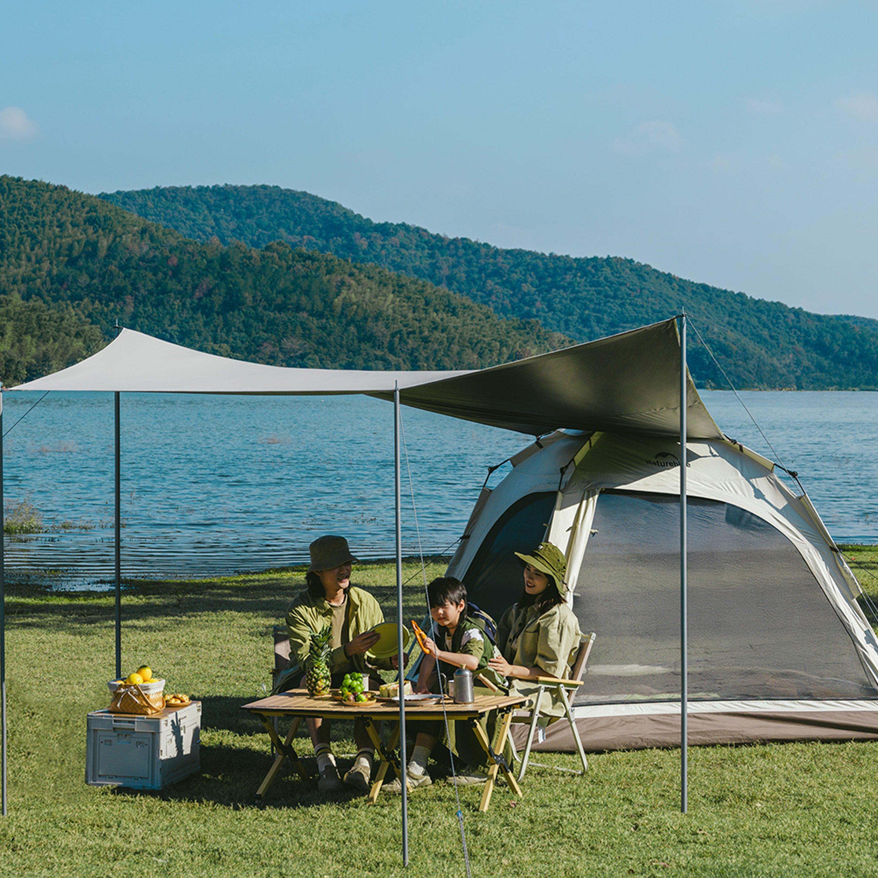 Brown - Naturehike - Ango Automatic 3 Person Tent with Canopy - 5