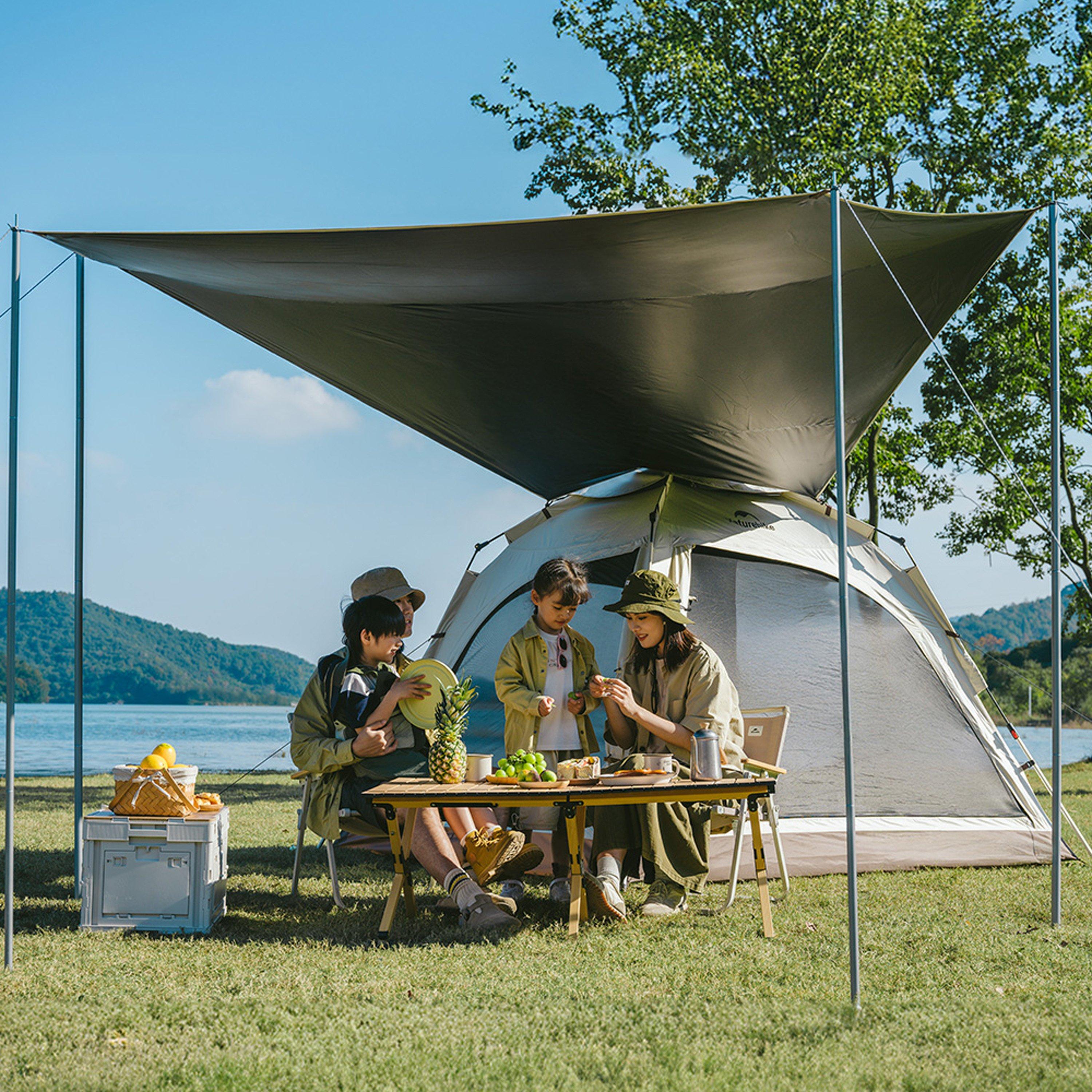 Brown - Naturehike - Ango Automatic 3 Person Tent with Canopy - 6