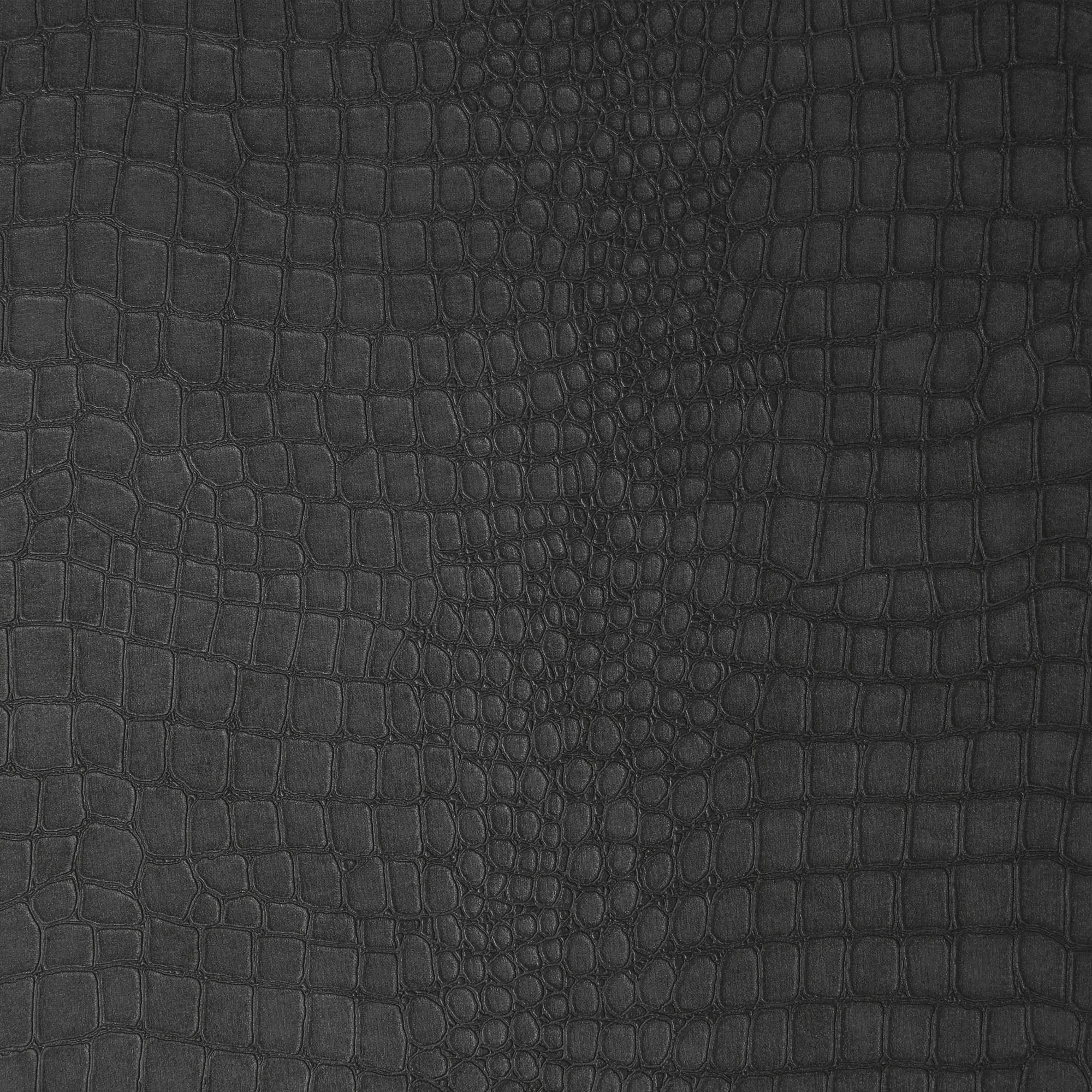 Black - Superfresco Easy - Crocodile Skin Black Wallpaper - 3