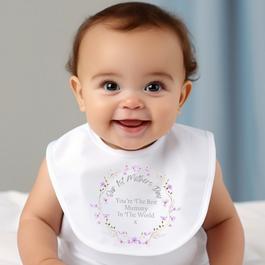 Aye Do Our 1st Mothers Day Pretty Flowers Baby Bib 4466