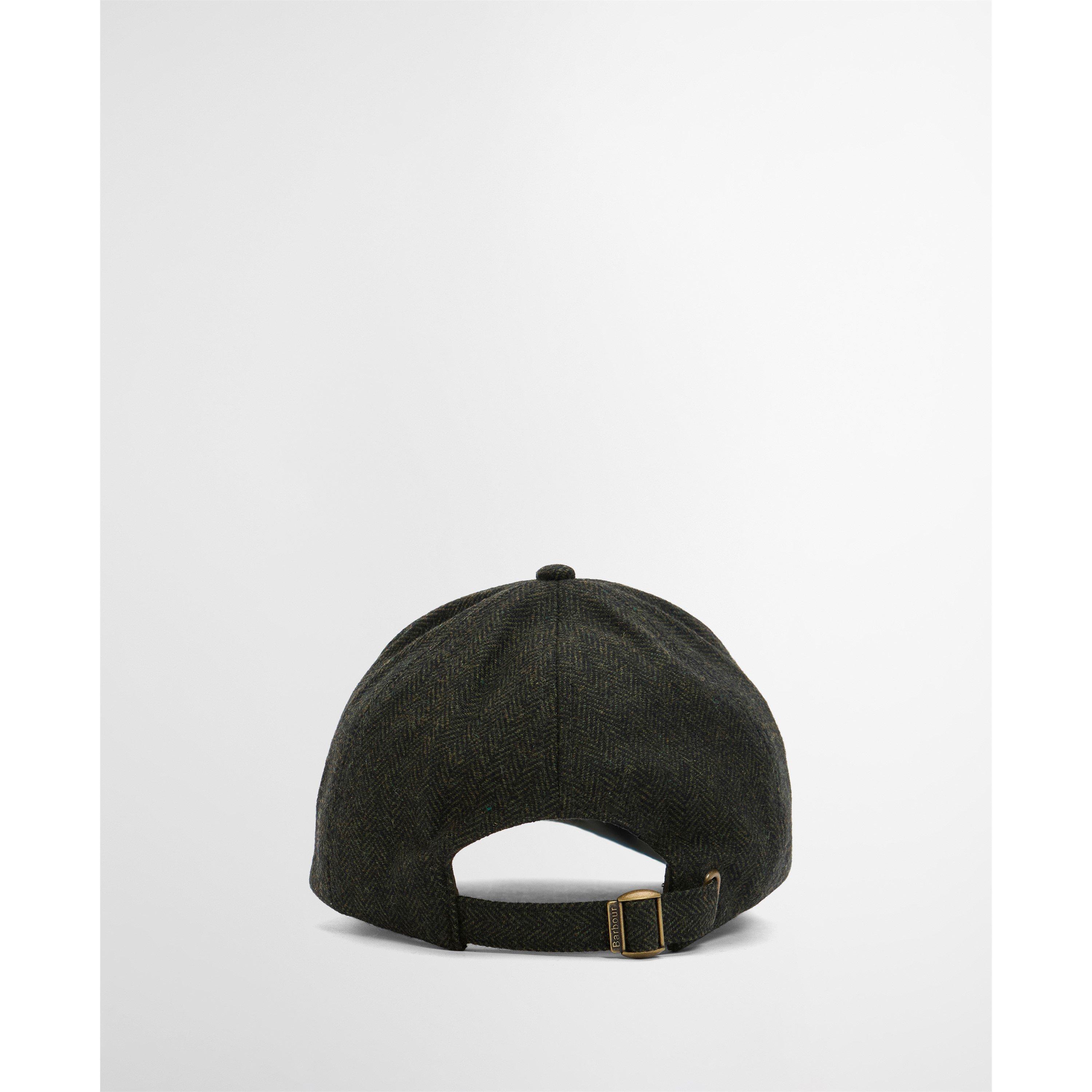 Olive - Barbour - Barlow Wool Blend Herringbone Cap - 4