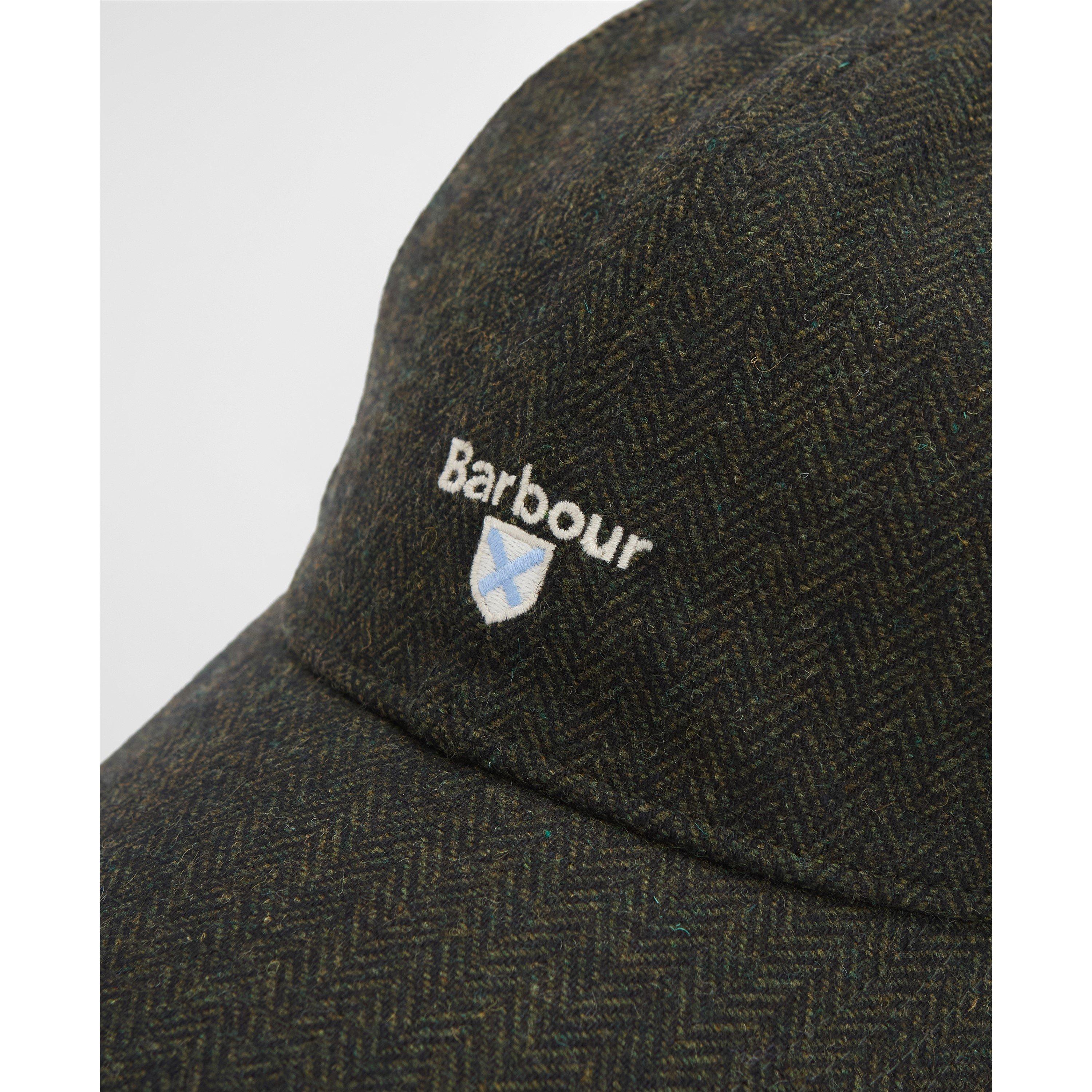 Olive - Barbour - Barlow Wool Blend Herringbone Cap - 5