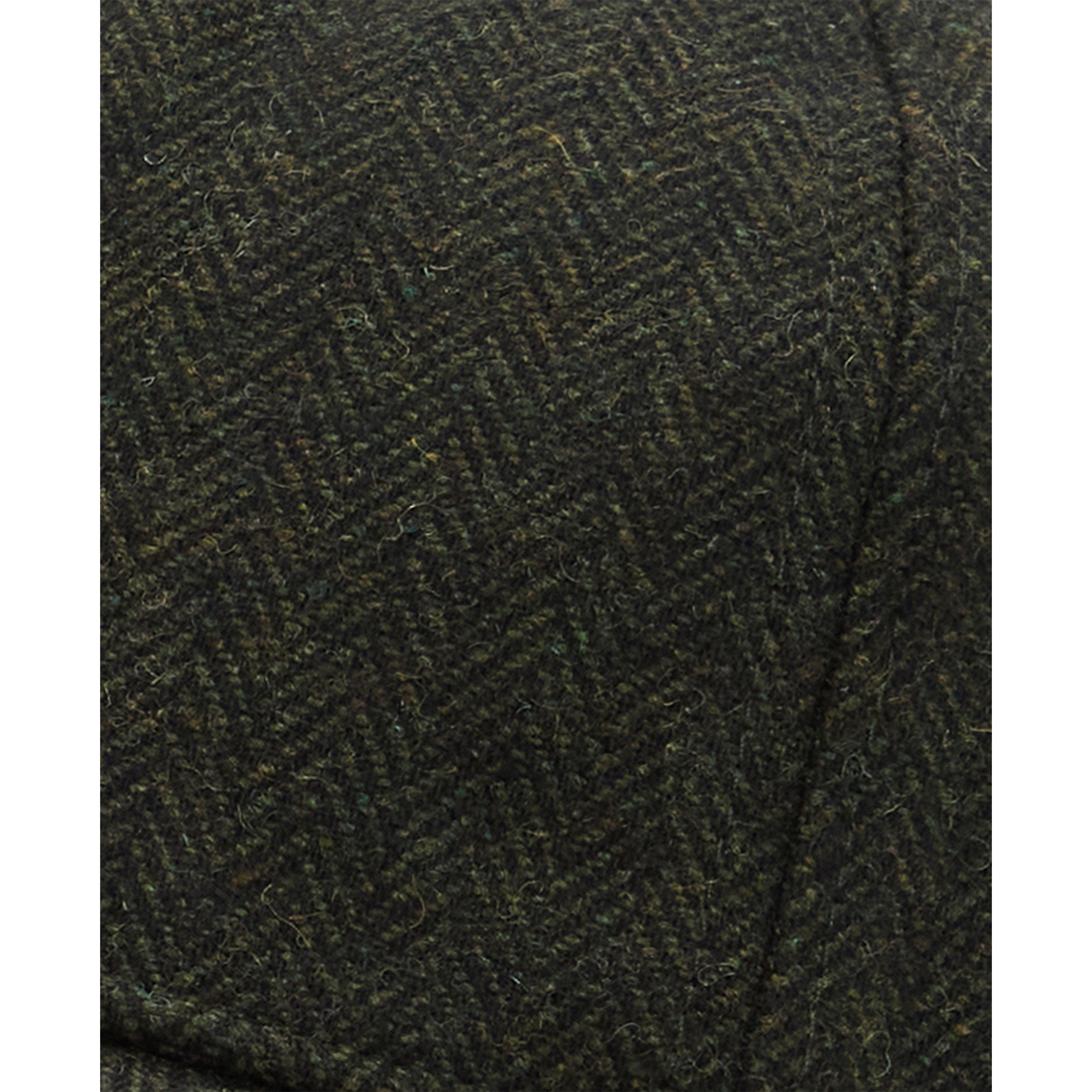 Olive - Barbour - Barlow Wool Blend Herringbone Cap - 7