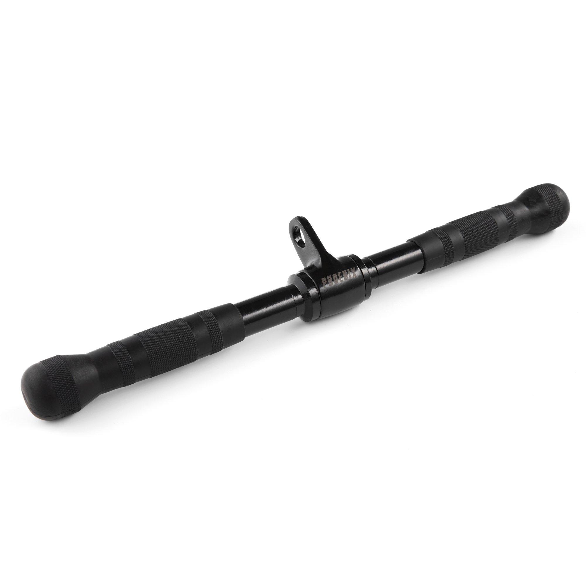 Black - Phoenix Fitness - Revolving Straight Bar - 1