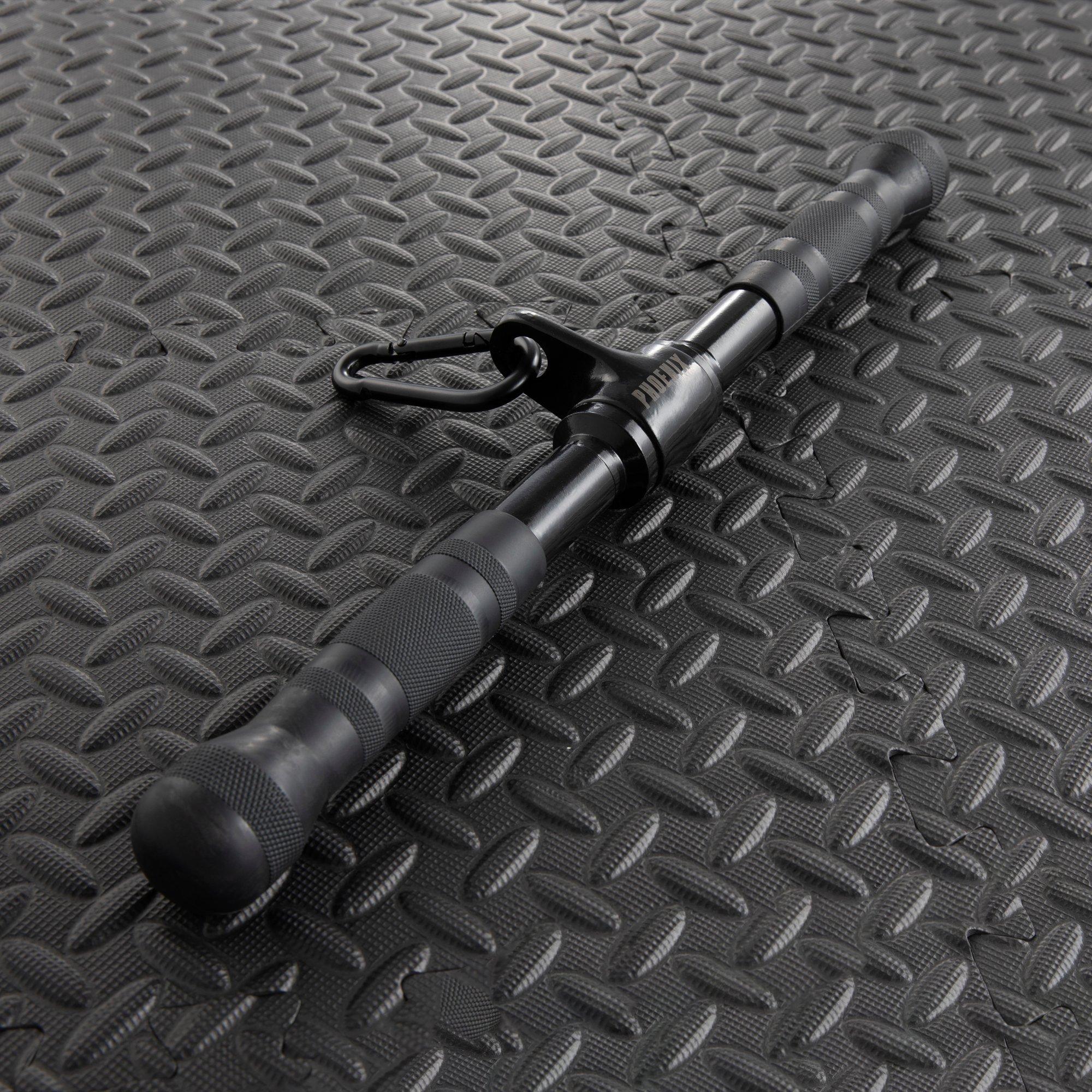 Black - Phoenix Fitness - Phoenix Fitness Revolving Straight Bar - 2