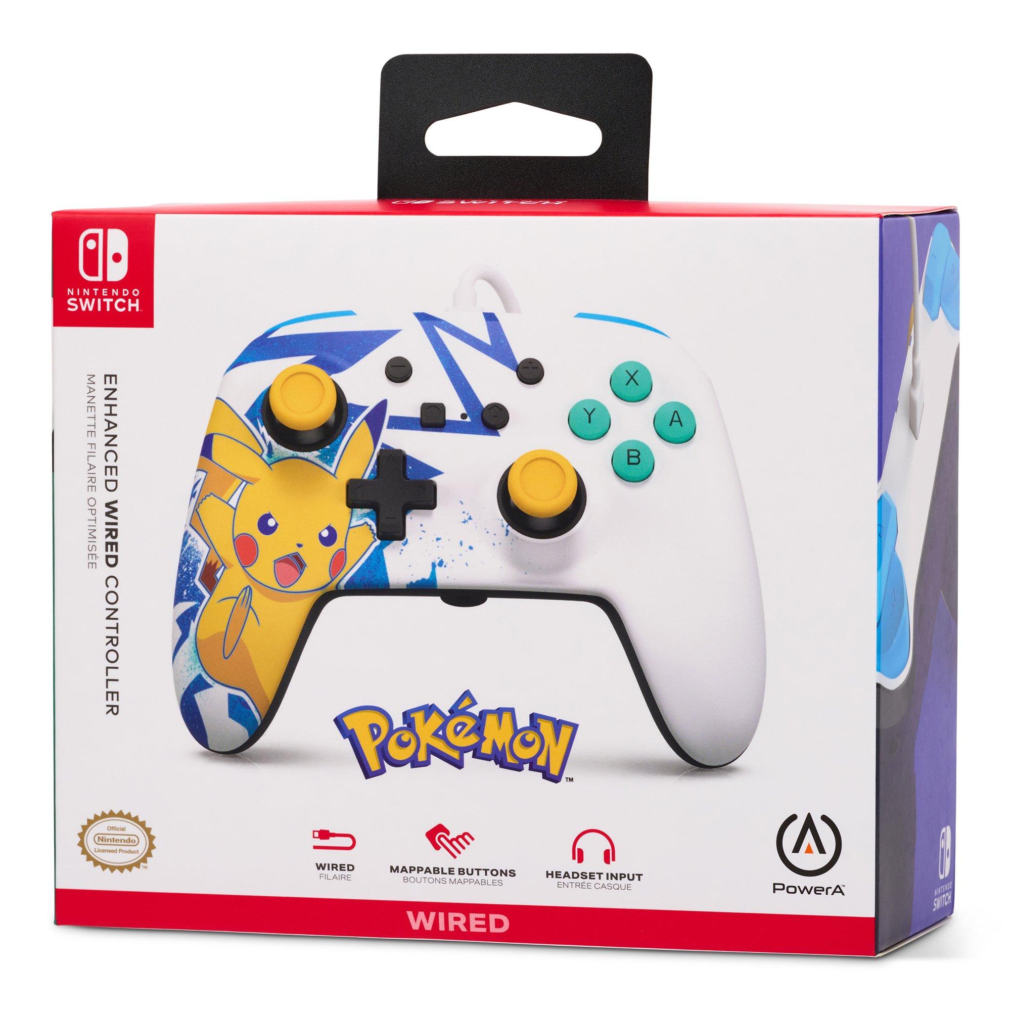 Pikachu Spænding - PowerA - Enhanced Wired Controller for Nintendo Switch - Pikachu High Voltage - 12