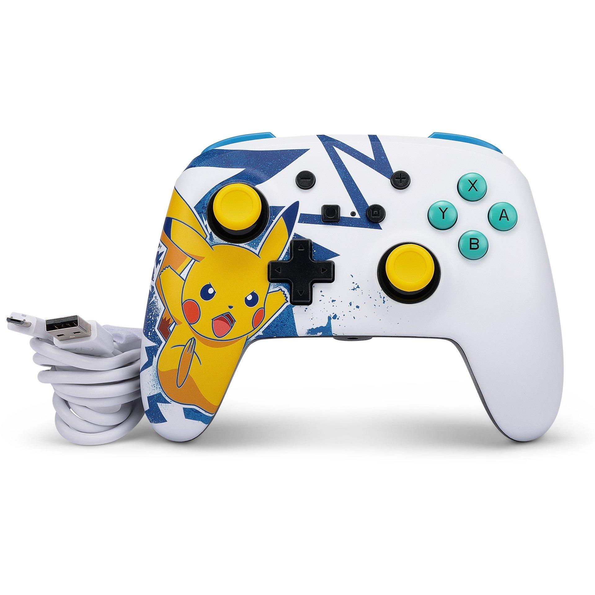 Pikachu Spænding - PowerA - Enhanced Wired Controller for Nintendo Switch - Pikachu High Voltage - 3