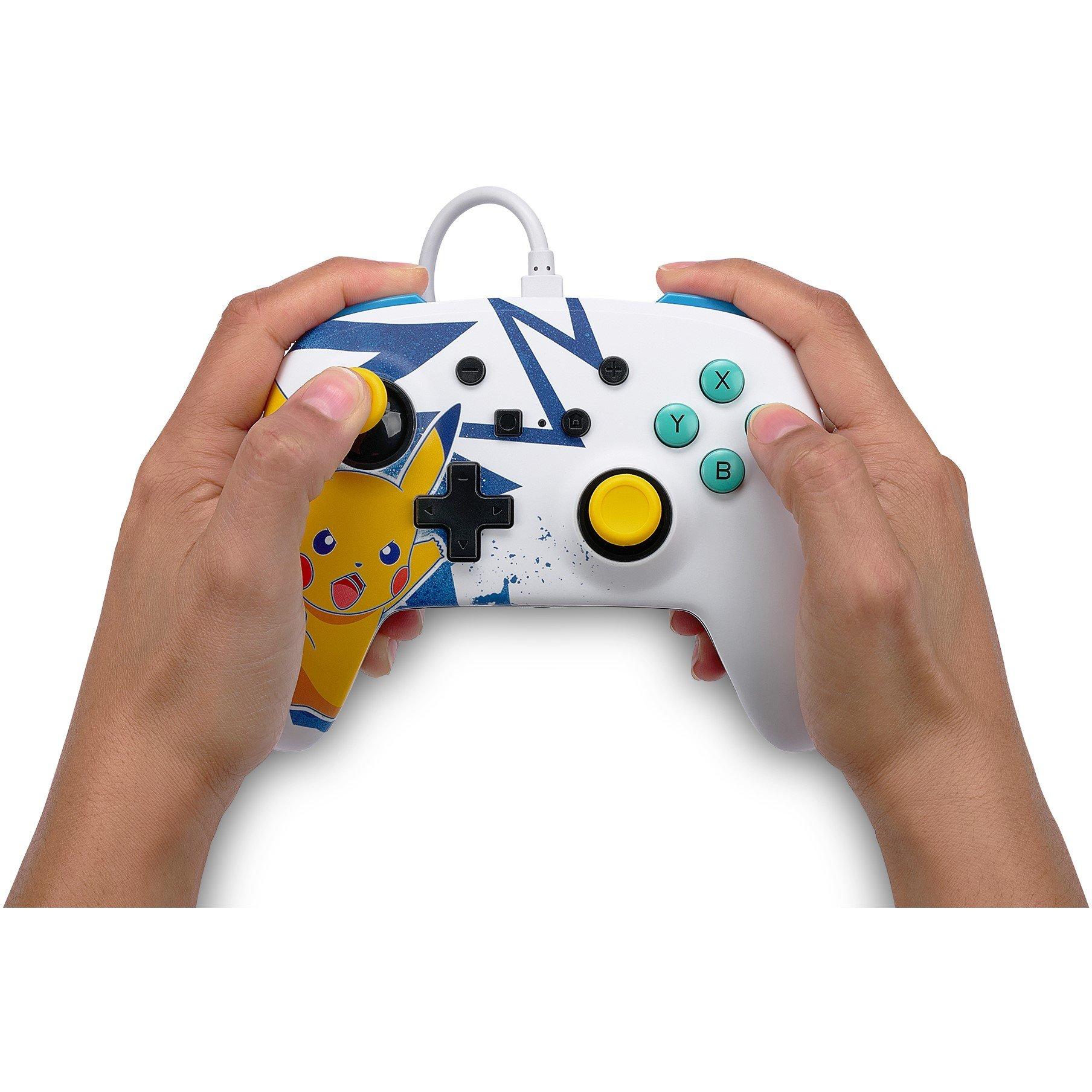 Pikachu Spænding - PowerA - Enhanced Wired Controller for Nintendo Switch - Pikachu High Voltage - 4