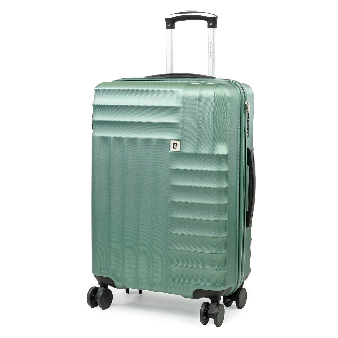 Sage Green - Pierre Cardin - Soleil Hard Shell Suitcase Medium Wheeled Luggage - 1