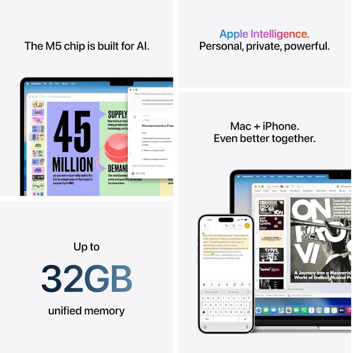 Starlight - Apple - APPLE MacBook Air 13.6 (2026) - M5 1 TB SSD RAM - 6