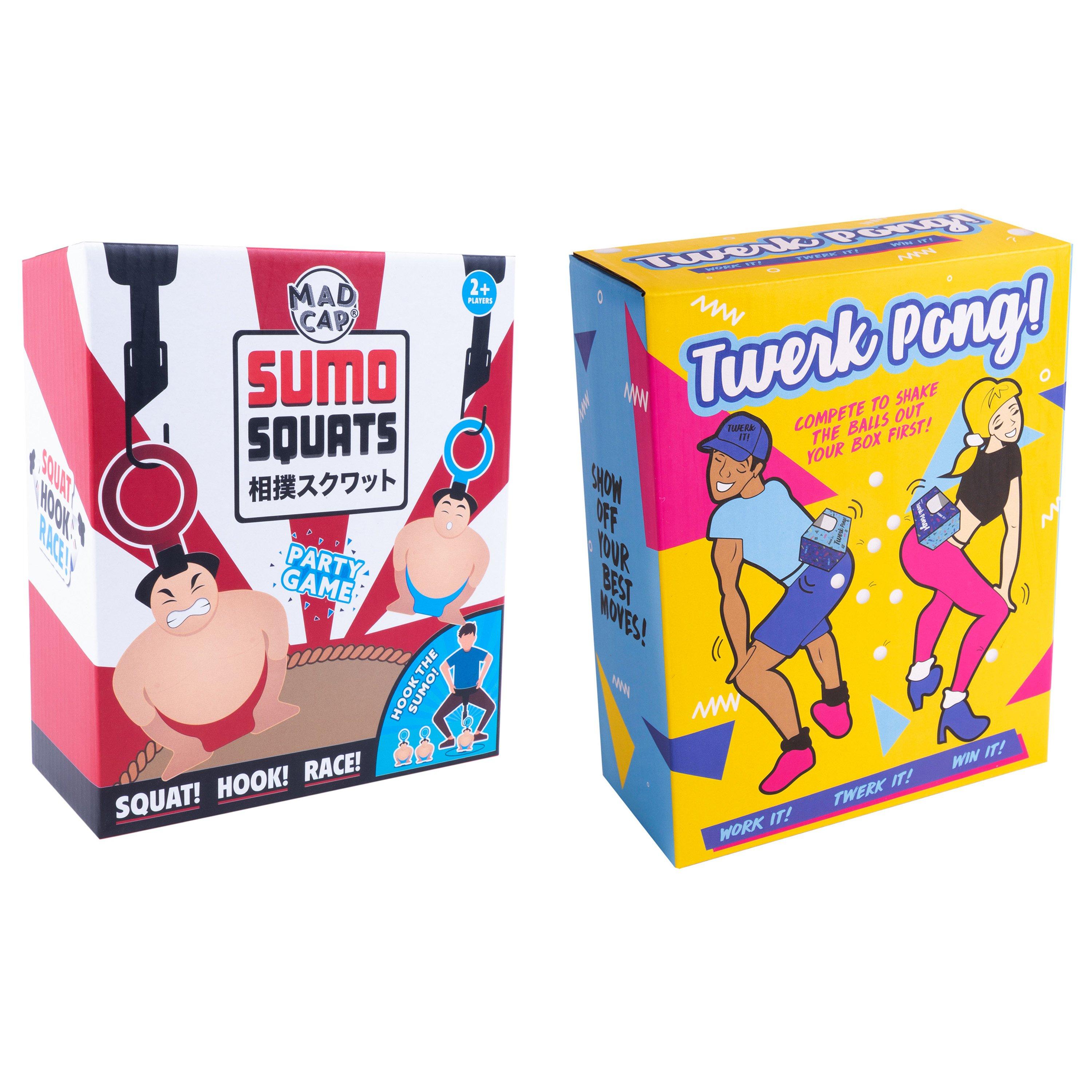 Fizz Creations  Twerk Pong & Sumo Squats Party Games Bundle - 