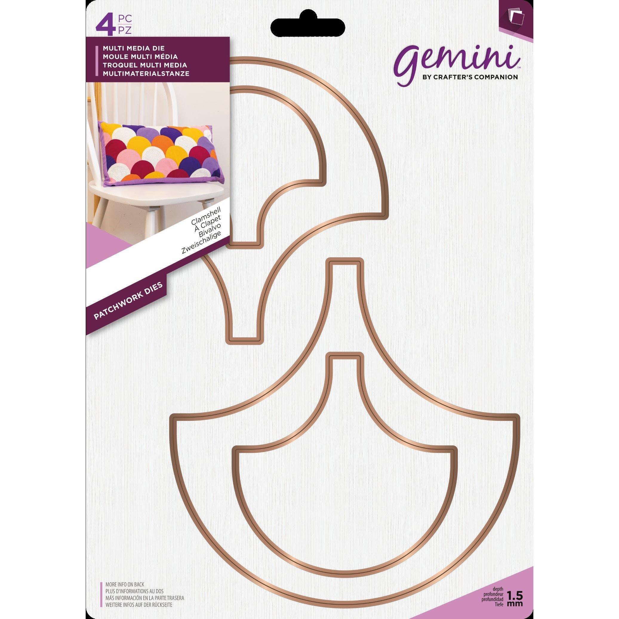 Multi - Crafters Companion - Gemini Multi Media Patchwork Die - Clamshell - 1