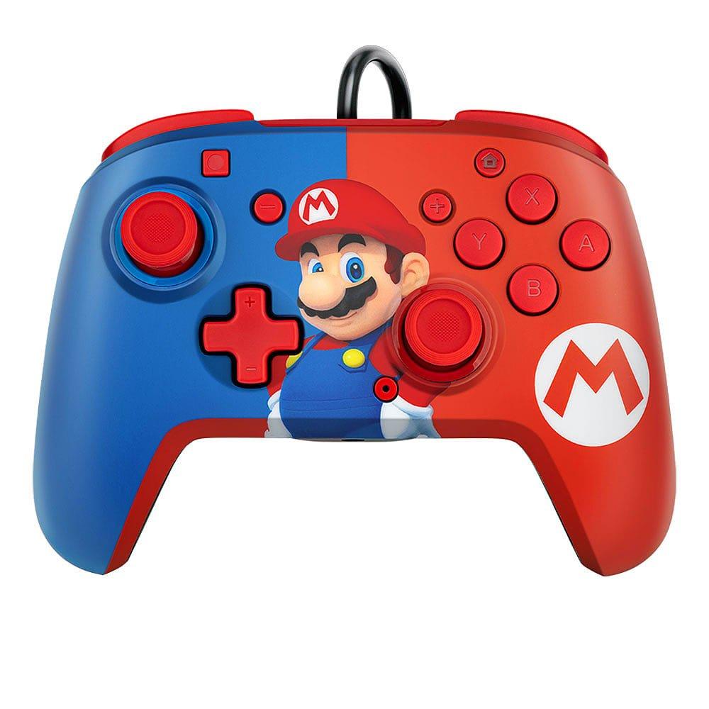 Rosso/Blu - PDP - Mario Switch Controller and Headset Bundle - 2