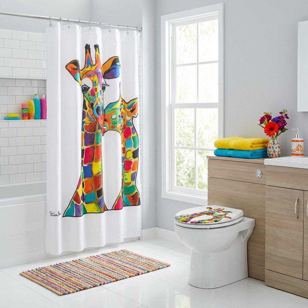 Multi - Croydex - Steven Brown Francie & Josie Toilet Seat & Shower Set - 1