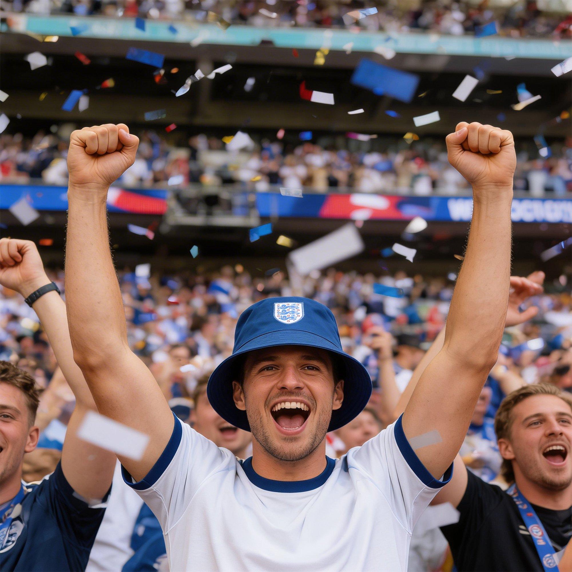Navy/White - Team - England Bucket Hat - 2