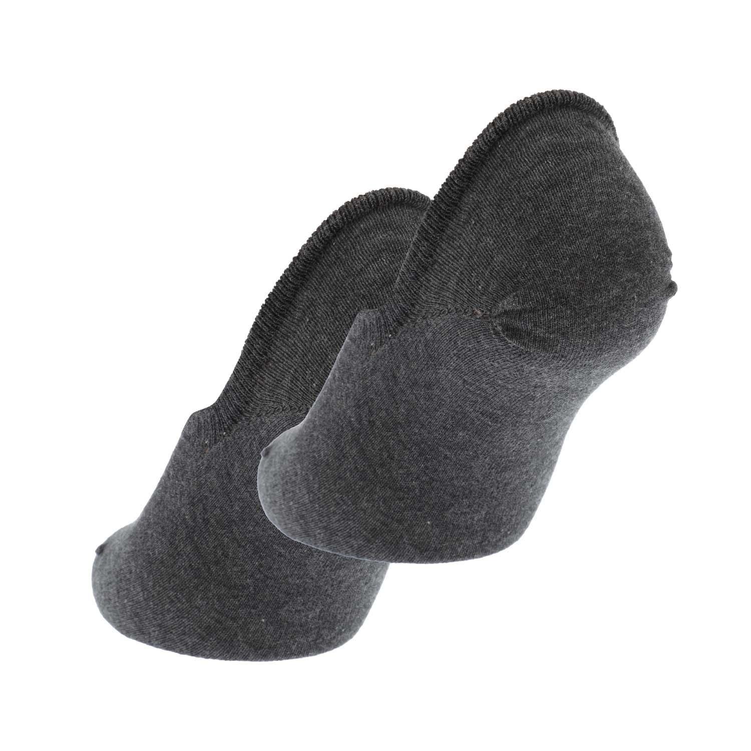 Grey - Hugo - 2 Pack of Low Cut Label Socks - 2