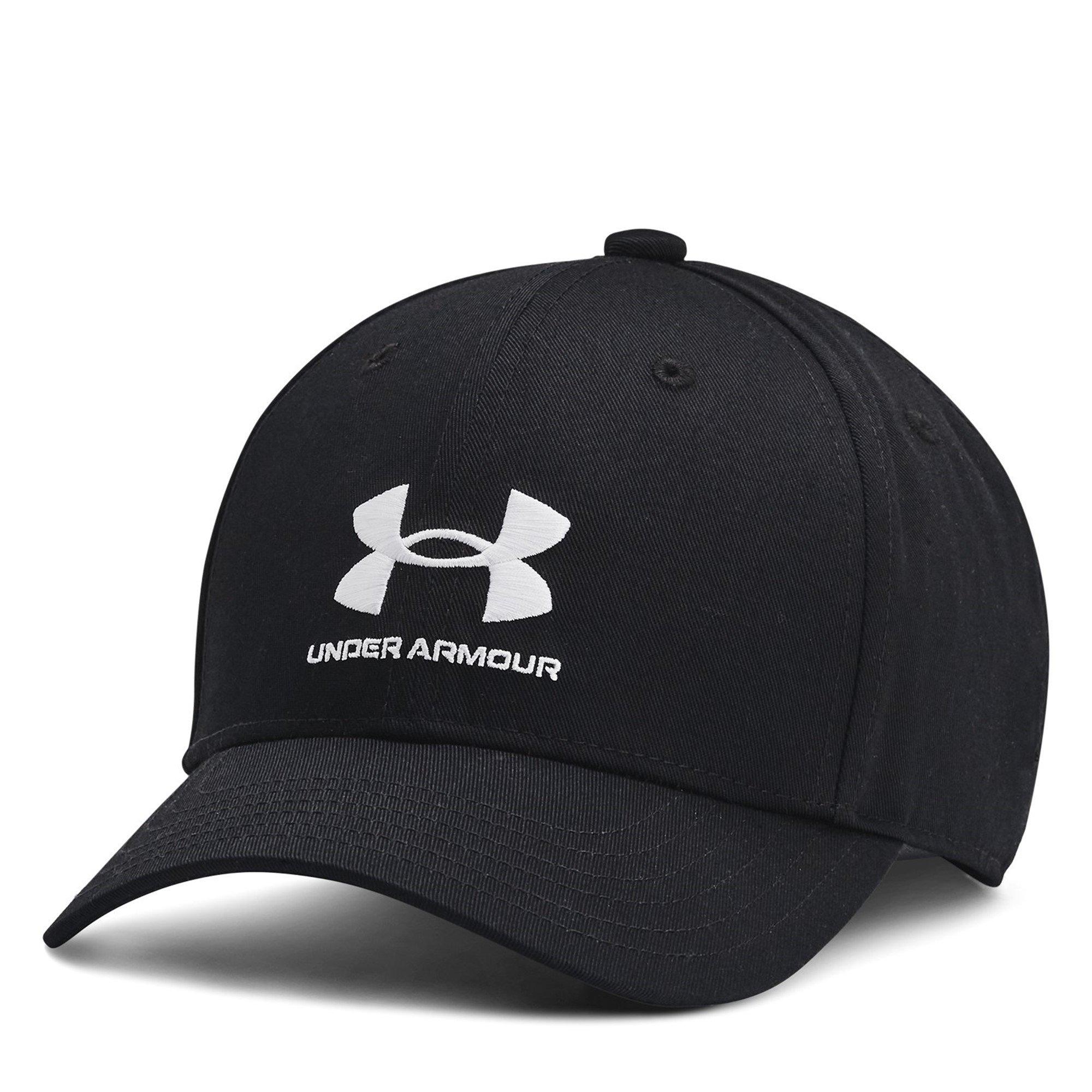 Black/White - Under Armour - UA Branded Adjustable Cap Boy's - 1