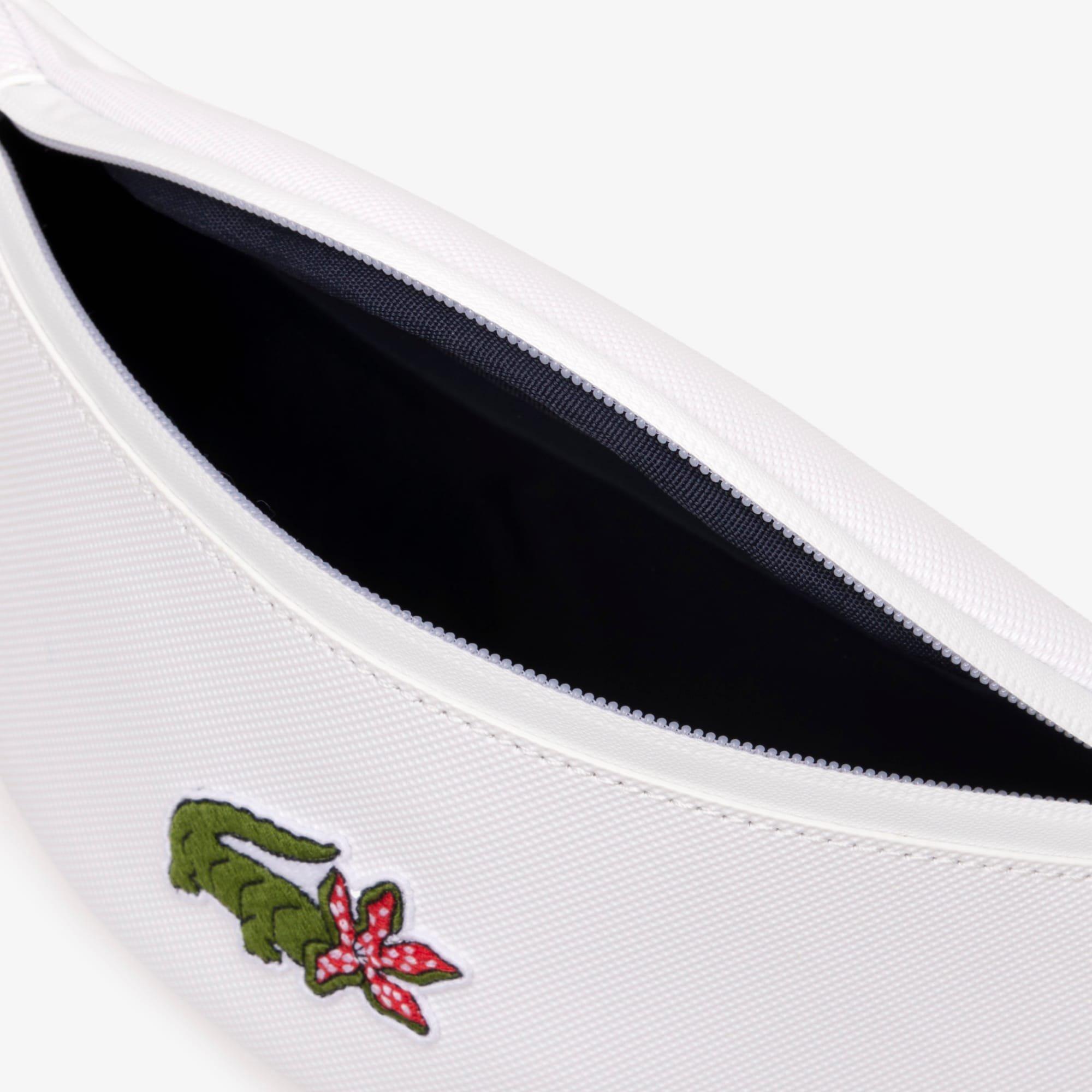 White - Lacoste - Netflix Croc Print Waist Bag - 4