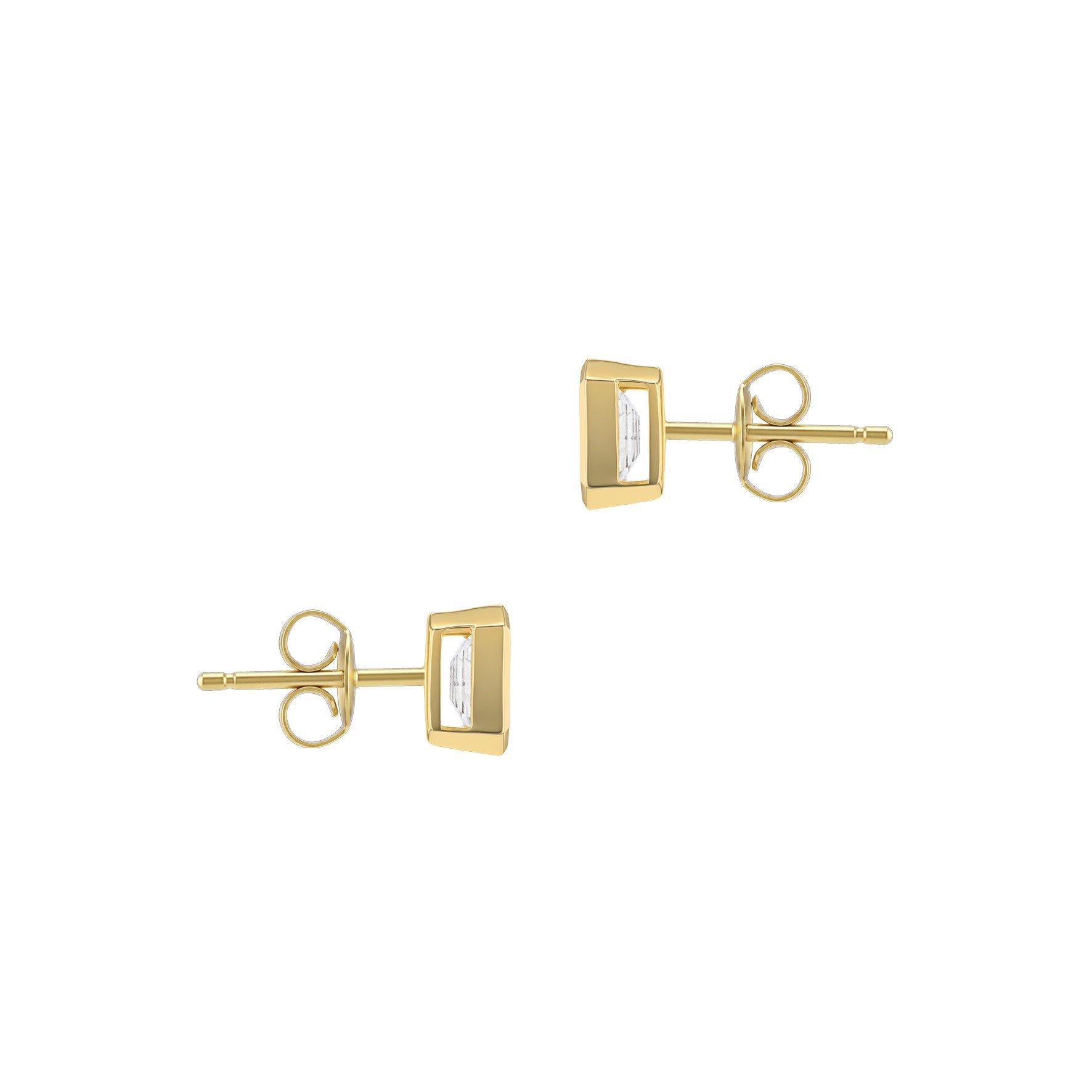 Yellow Gold - Be You - 9ct Gold 1ct Lab Created Diamond Earrings - 3