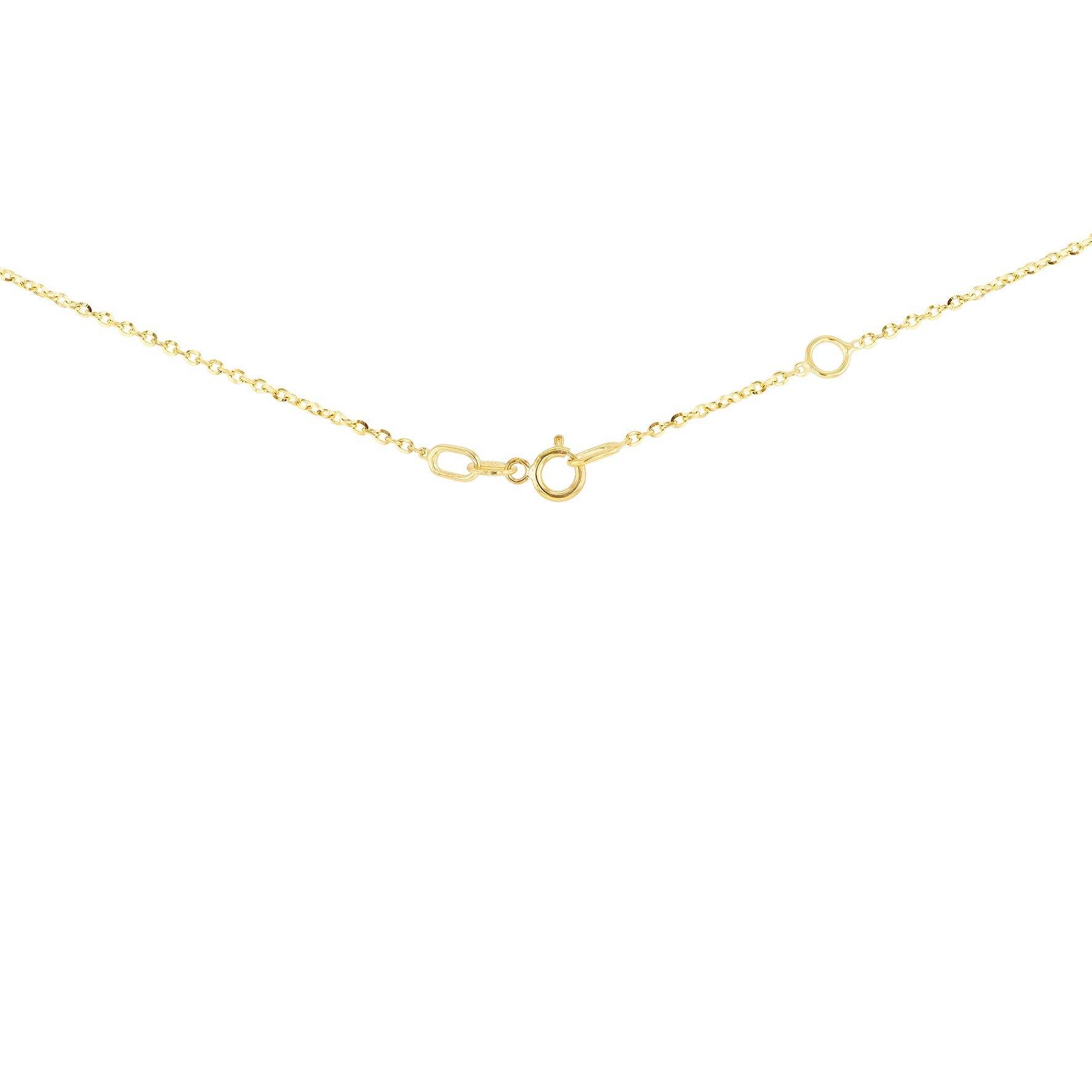 Yellow Gold - Be You - 9ct Gold Trinity Lab Emeralds & Diamonds Necklace - 3