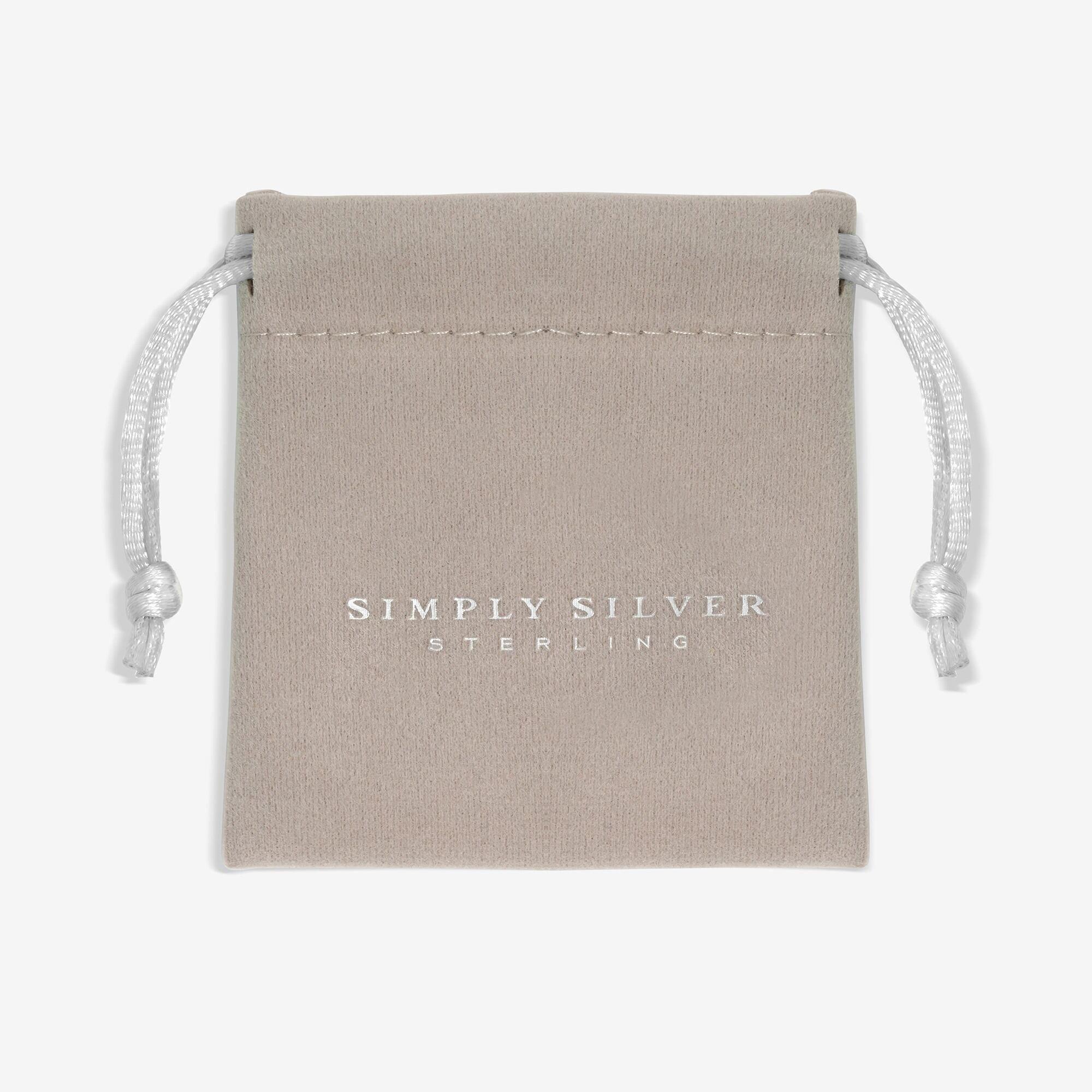 Silver - Simply Silver - Sterling Silver 925 Ridged CZ Heart Pendant - 4