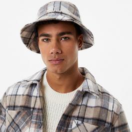 Jack Wills JW Brushed Check Bucket Hat