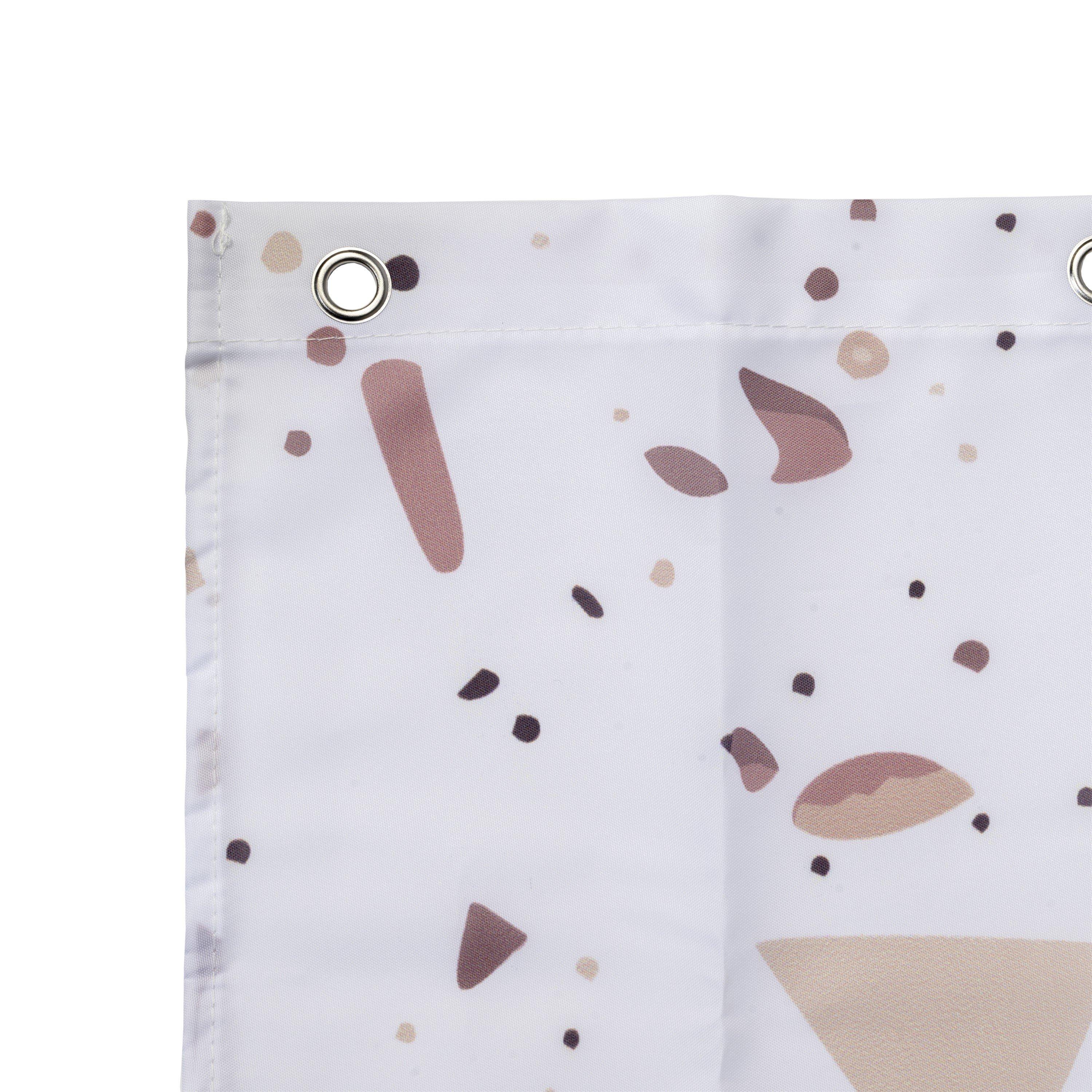 Pink Terrazzo - Croydex - Terrazzo Print Shower Curtain - 4
