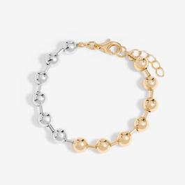 Mood Two Tone Chain Orb Bracelet
