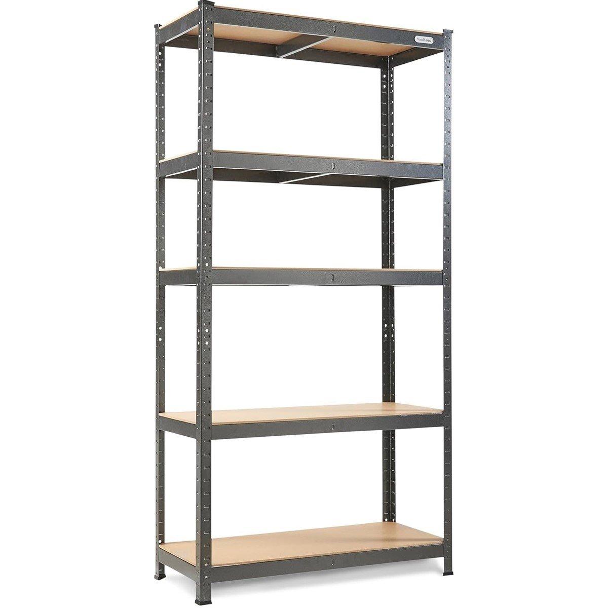 Black - VonHaus - VonHaus  - 1.8M 5 Tier Racking Hammerite - 7