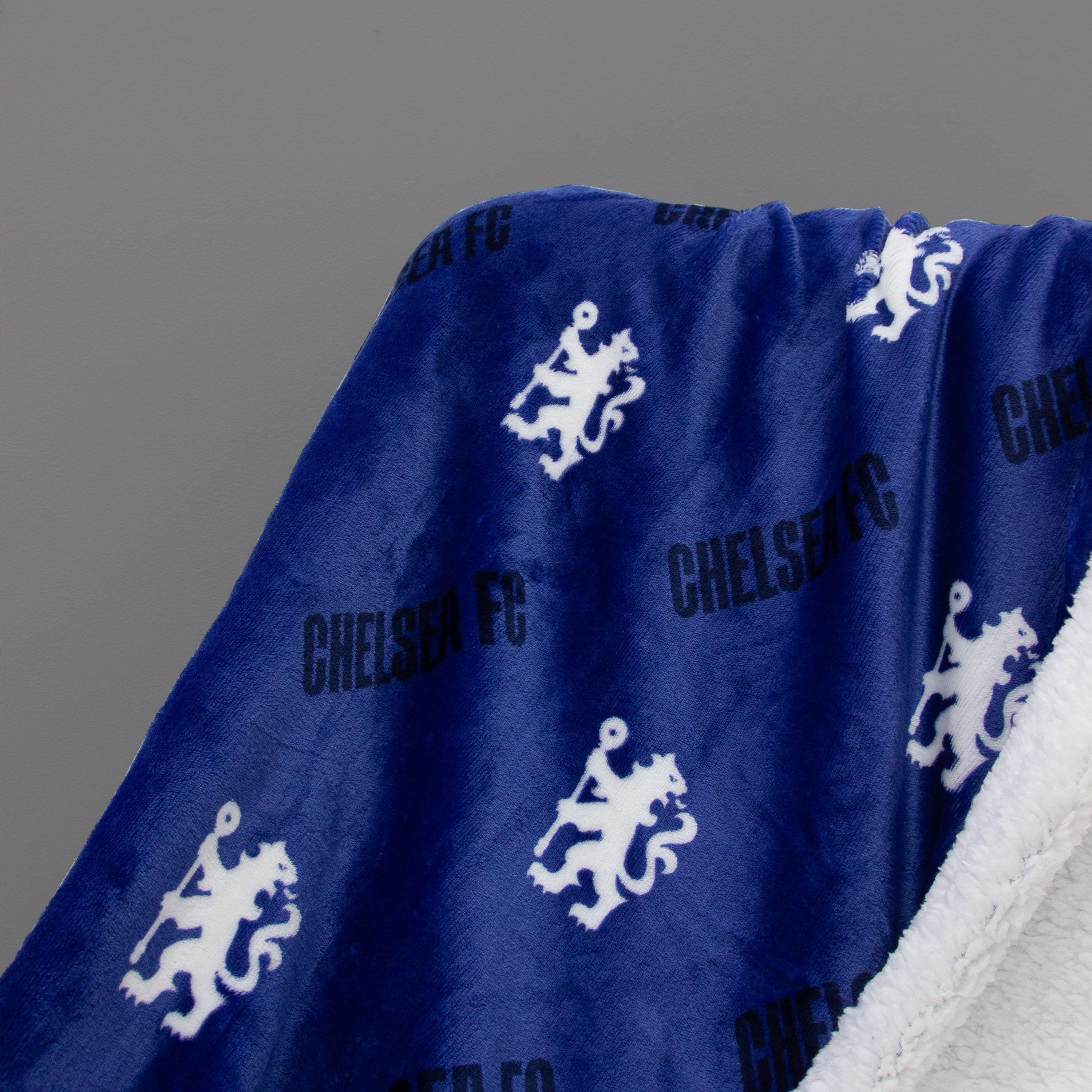 Multi - Chelsea FC - Chelsea Goal Sherpa Fleece Blanket - 3