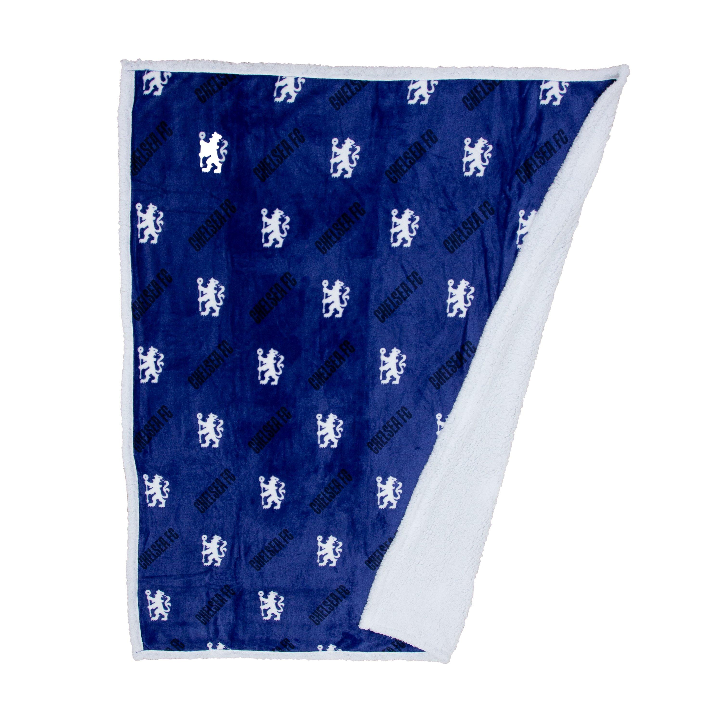 Multi - Chelsea FC - Chelsea Goal Sherpa Fleece Blanket - 5