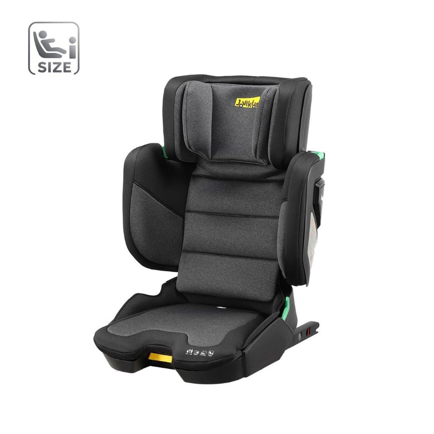 JoviKids Rober+ Folding i-Size Booster Car Seat (3–12 Years) Twilight Black - Image 3