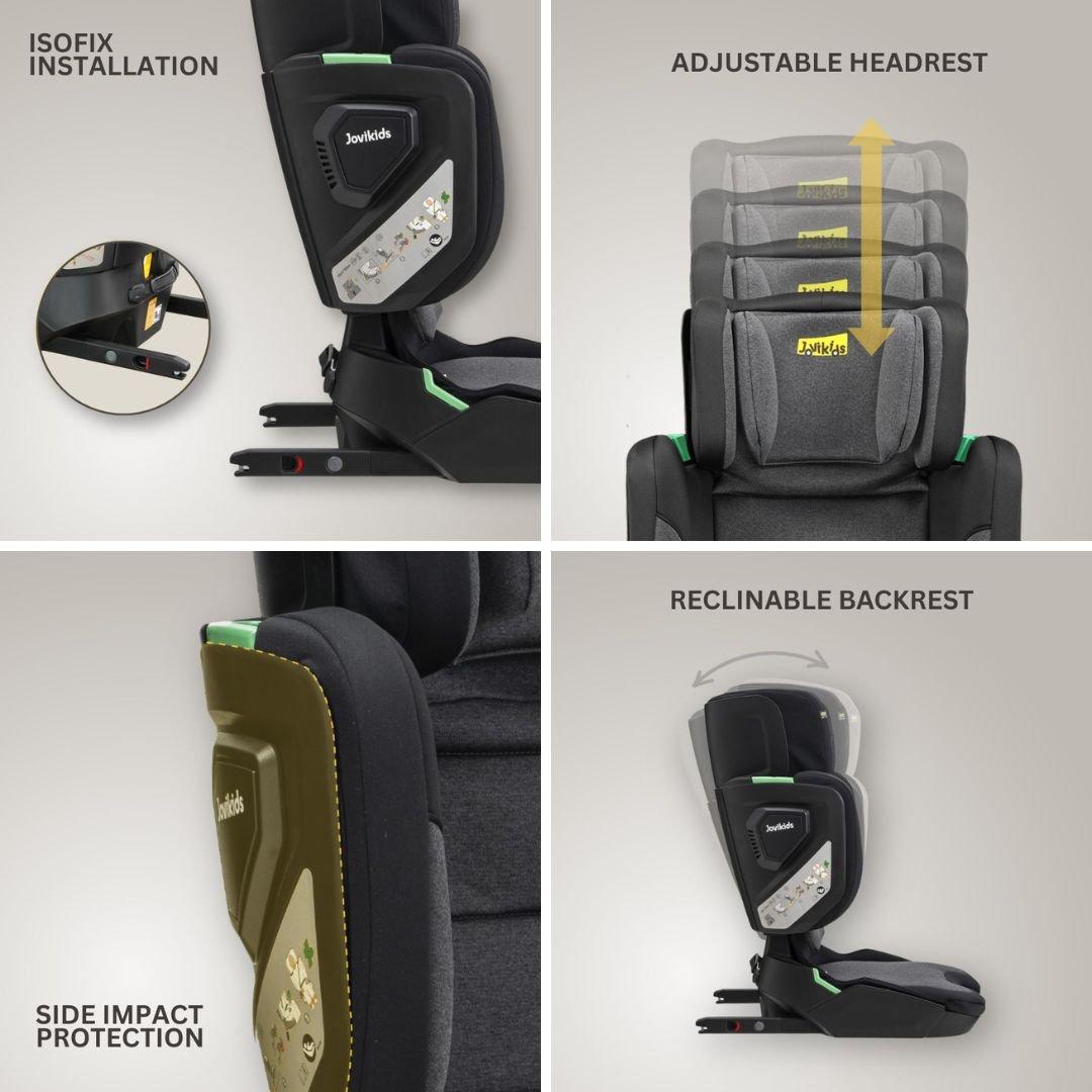 Twilight - JoviKids - JoviKids Rober + Booster Car Seat - Twilight - 3