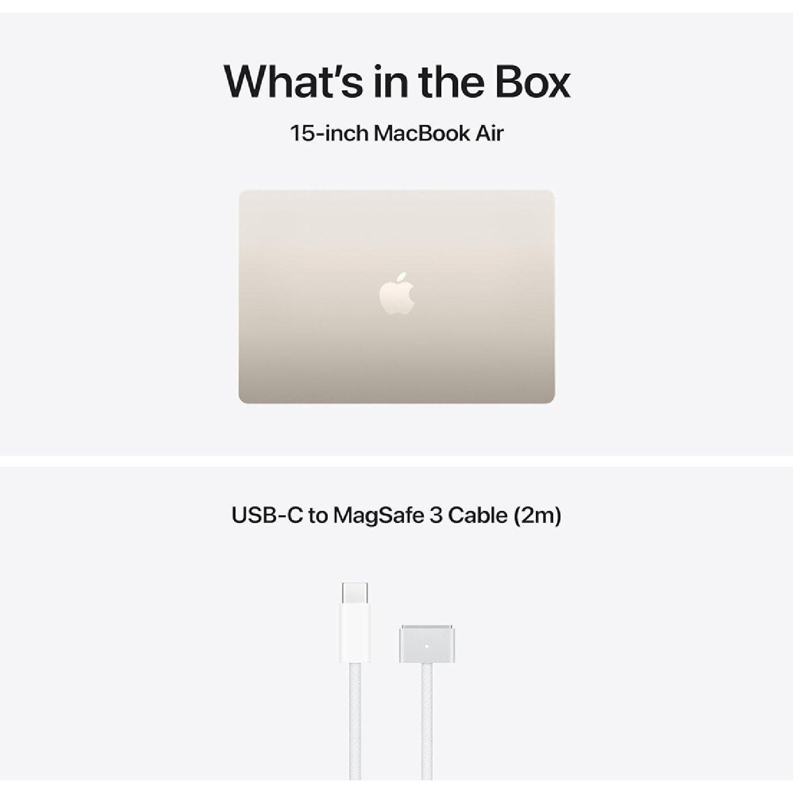 Starlight - Apple - APPLE MacBook Air 15 (2026) - M5 1 TB  RAM 24GB - 5