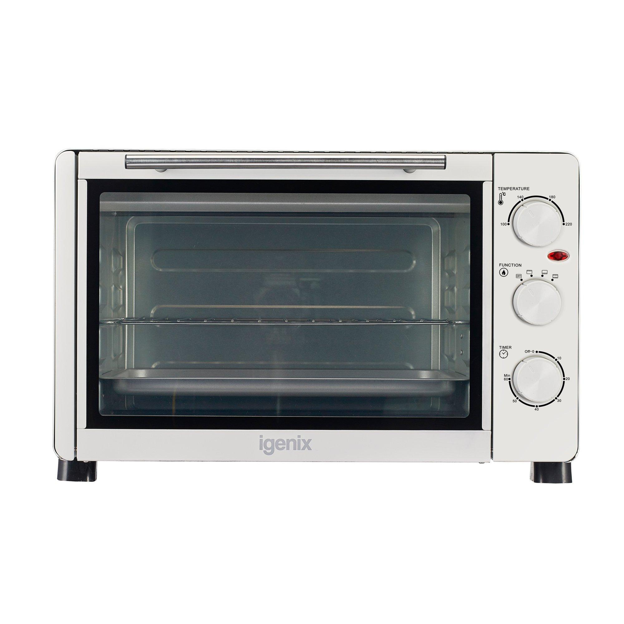 Igenix  Ig7131 30L Electric Mini Oven - White - 38.5x56x41