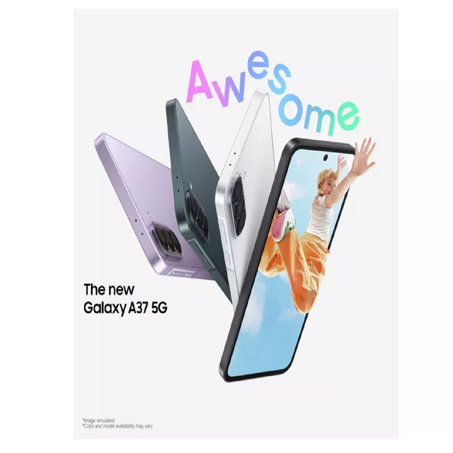 Lavander - Samsung - SIM Free Galaxy A37 5G 128GB AI Mobile - 3