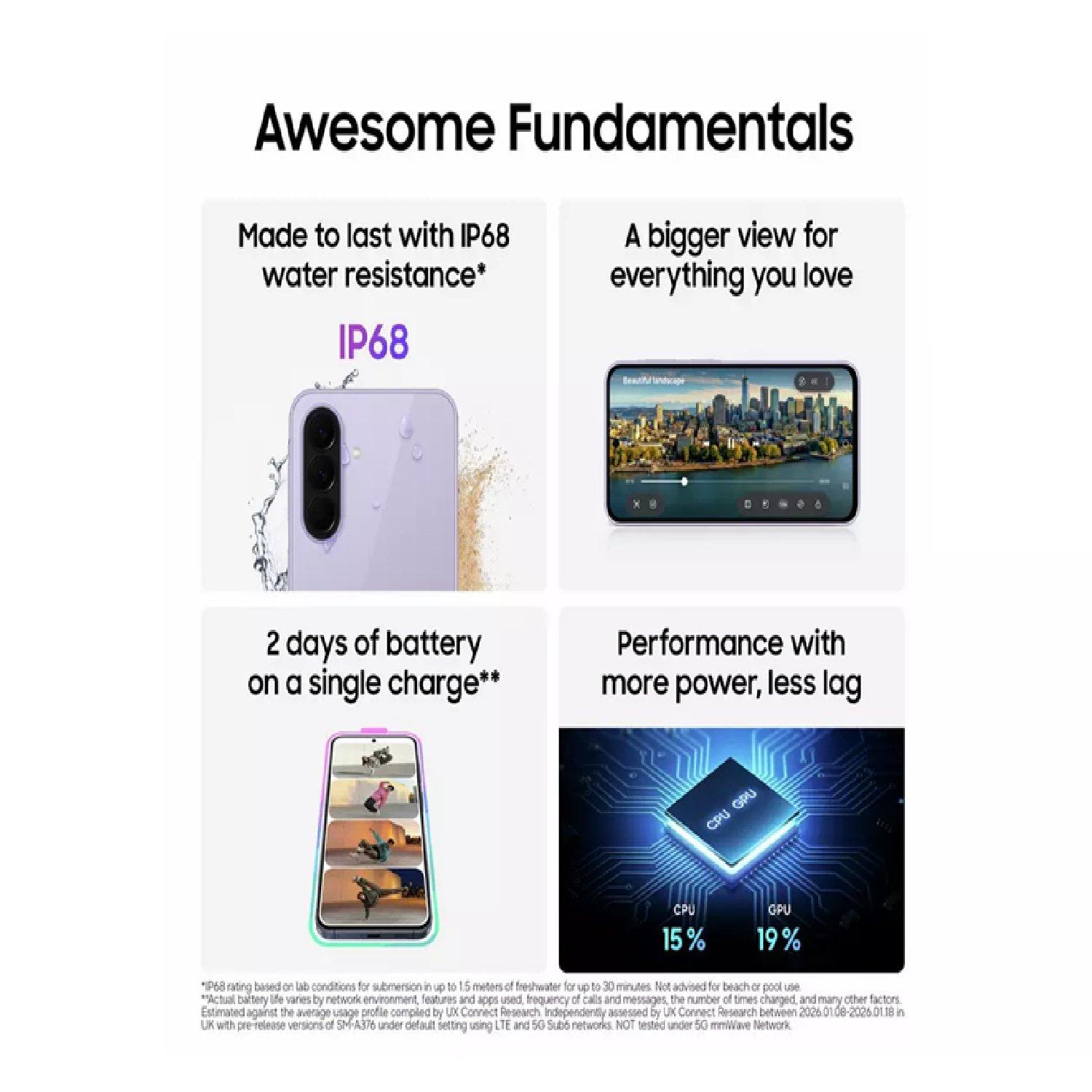 Lavander - Samsung - SIM Free Galaxy A37 5G 128GB AI Mobile - 6