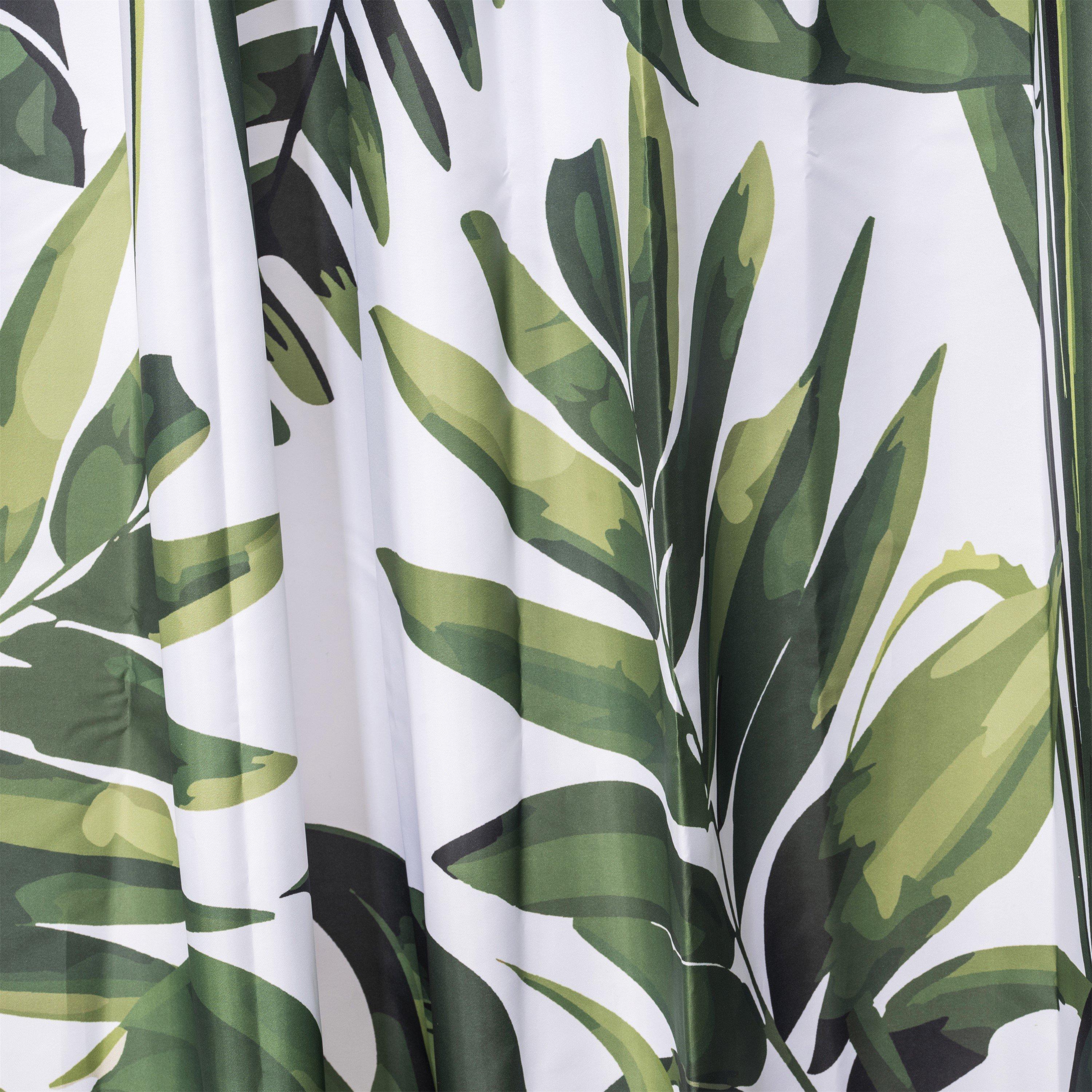 Green - Croydex - Botanical Print Shower Curtain - 3
