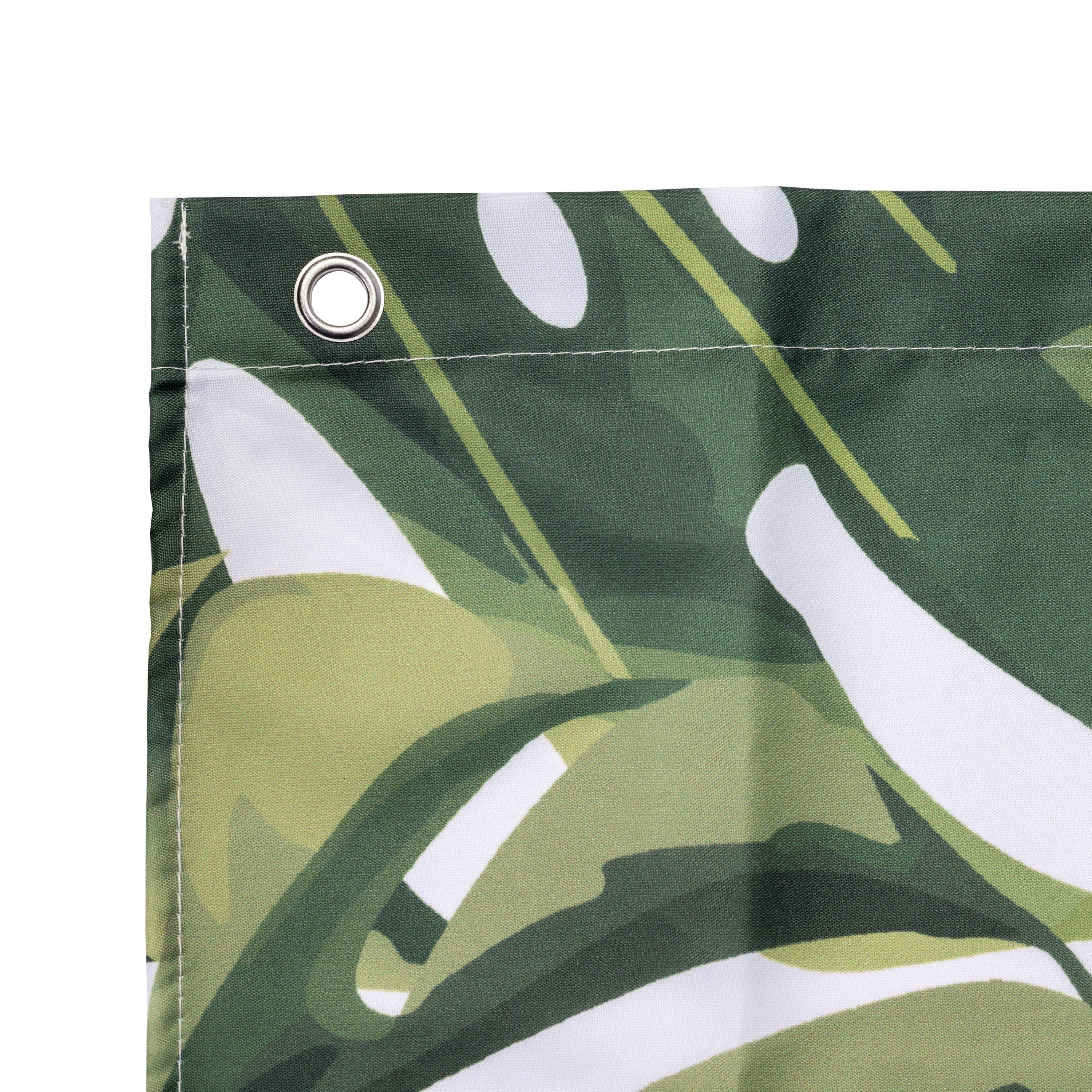 Green - Croydex - Botanical Print Shower Curtain - 4