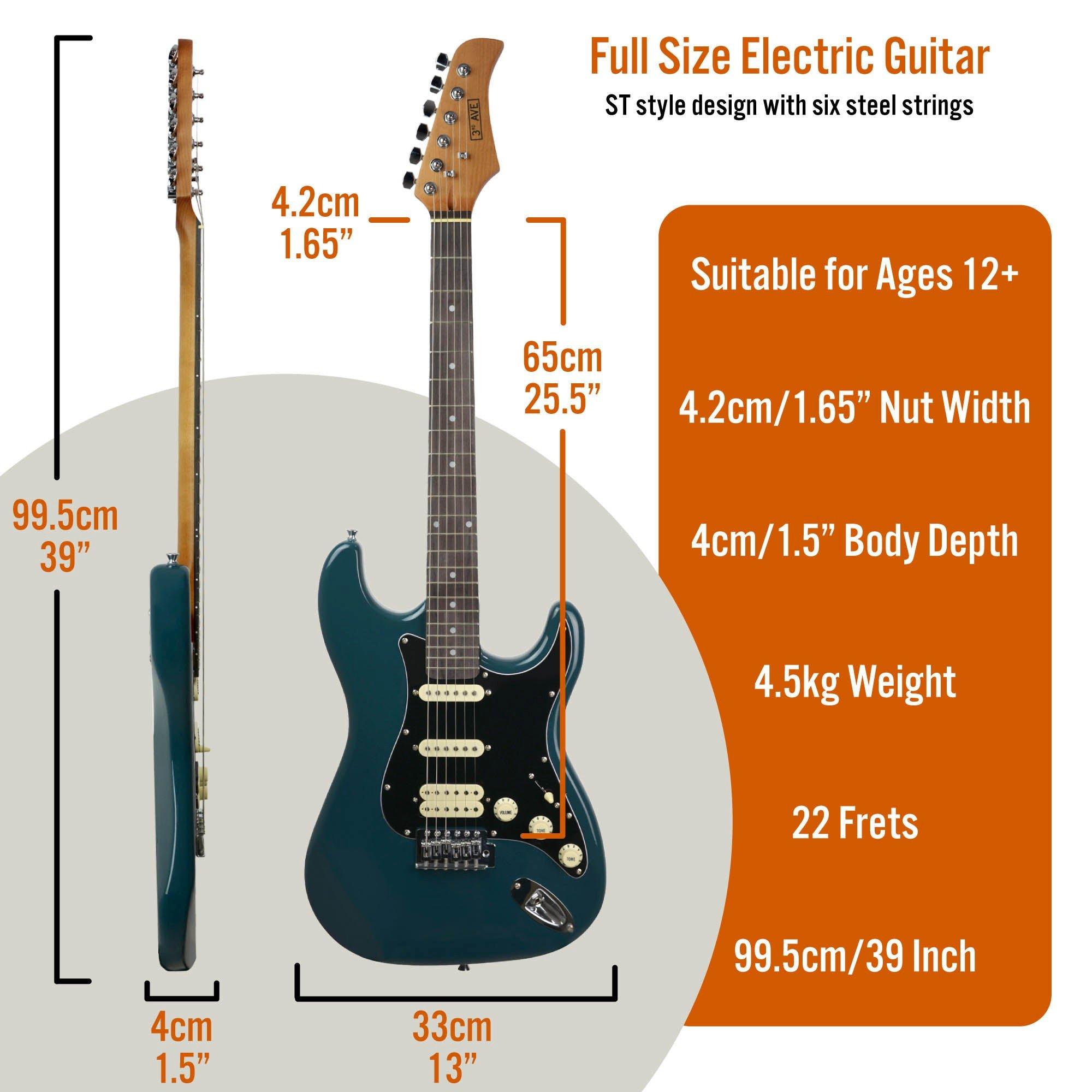 Delta Blue - 3rd Avenue - Stateside Series Electric Guitar Pack - 2