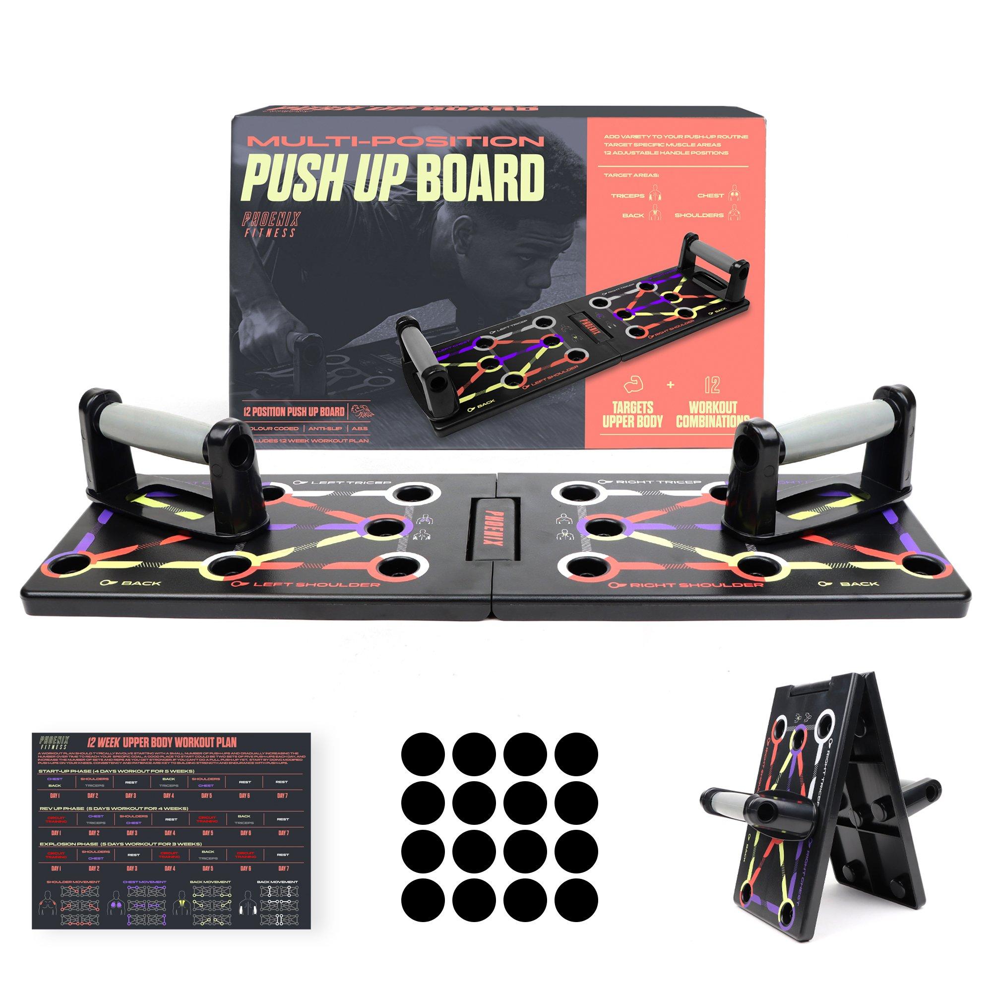 Multicoloured - Phoenix Fitness - Phoenix Fitness Foldable Push Up Board - 1