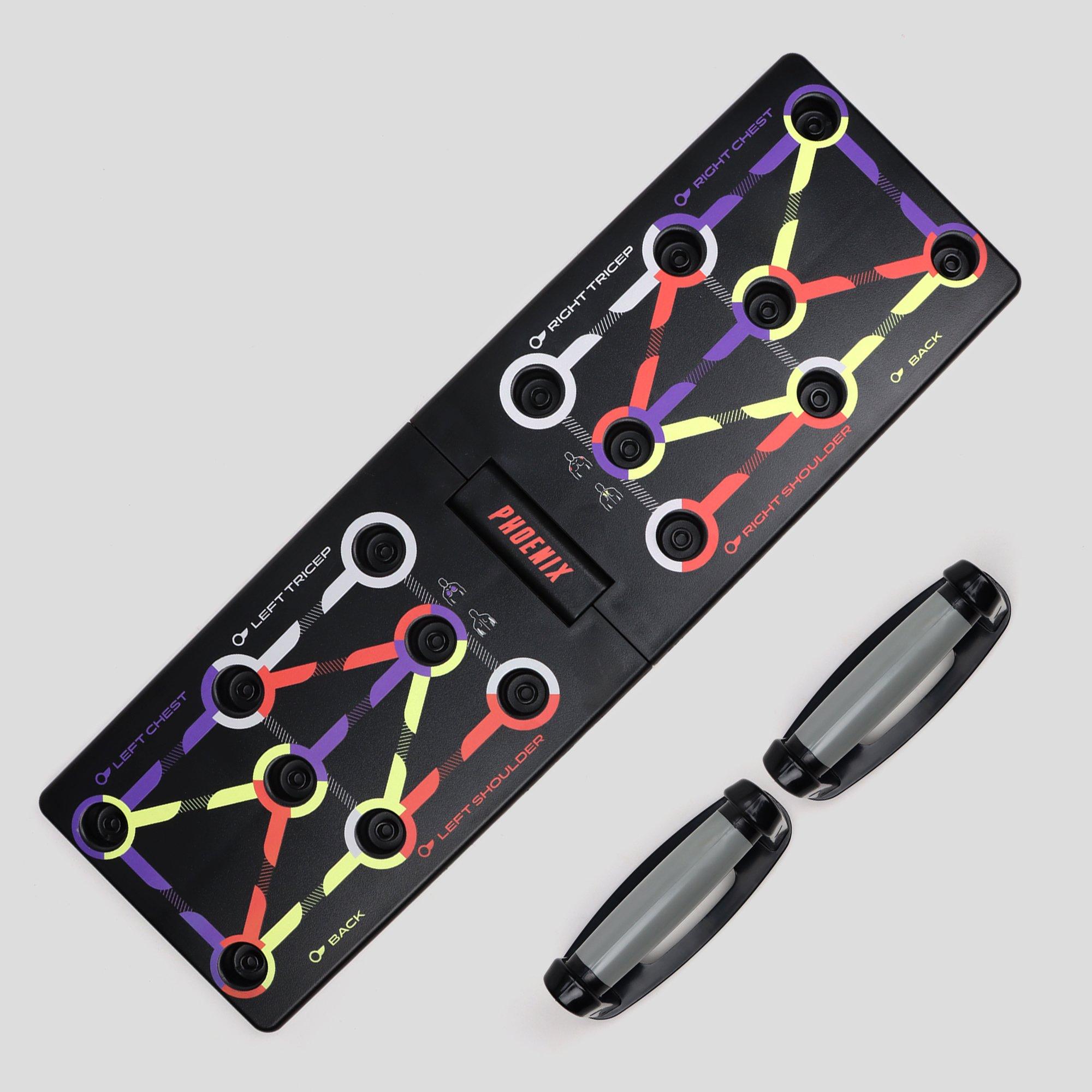 Multicoloured - Phoenix Fitness - Phoenix Fitness Foldable Push Up Board - 3