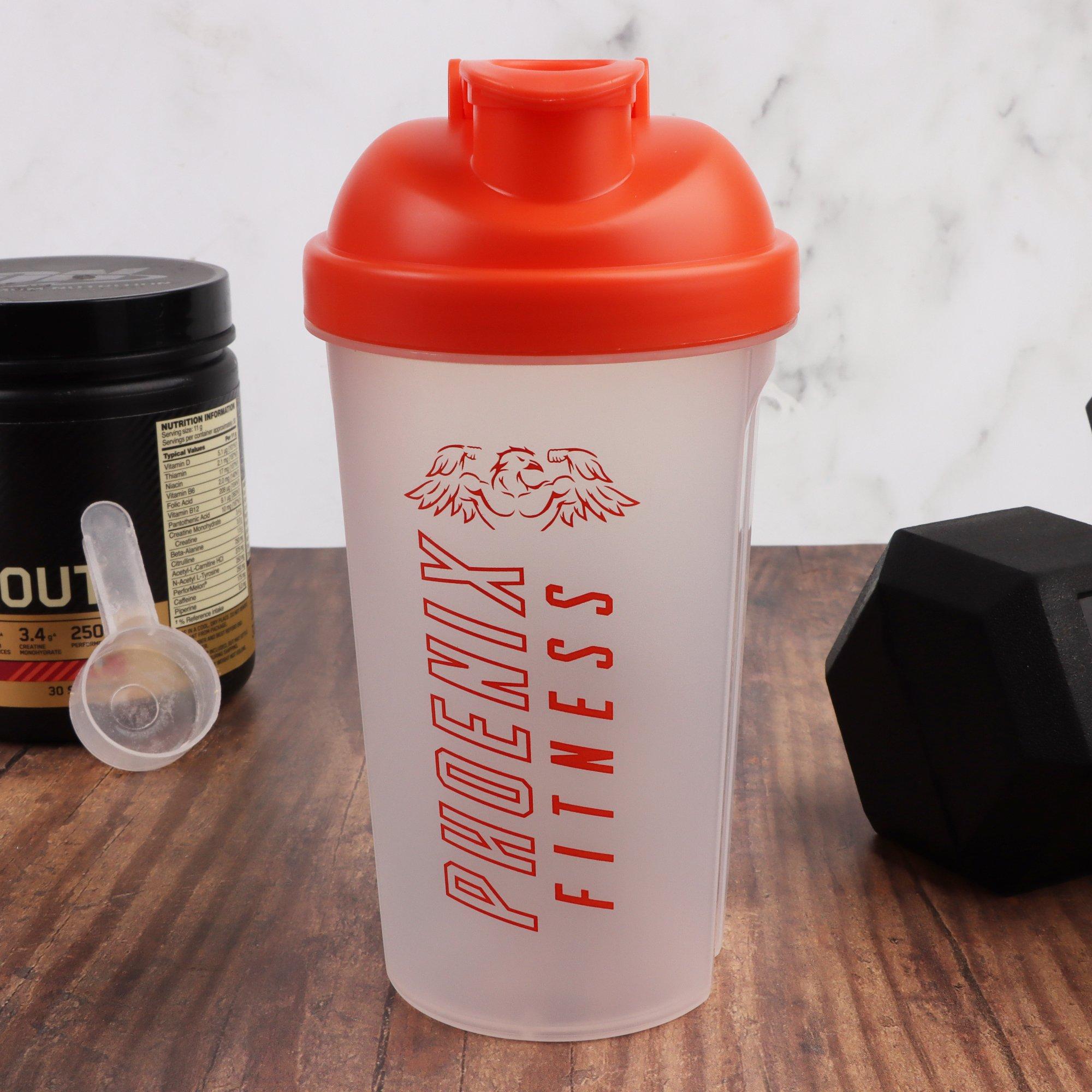 Orange - Phoenix Fitness - Phoenix Fitness 500ml Protein Shaker Bottle - 2